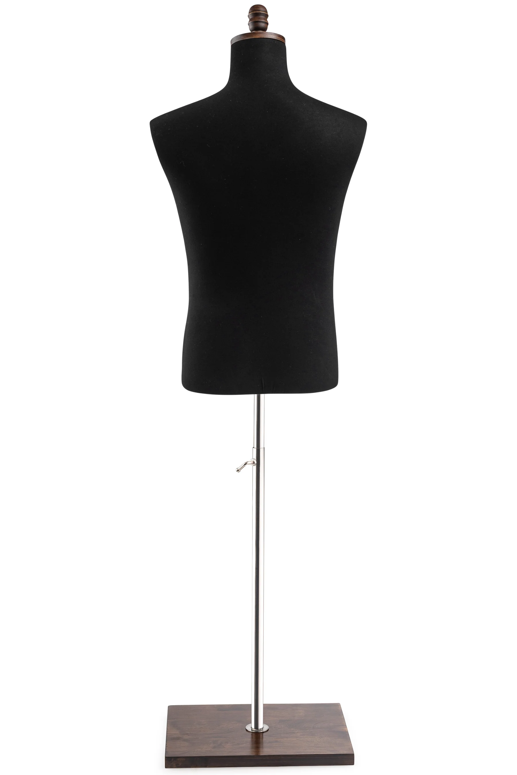 Male Display Dress Form on Wood Flat Base - Image 100