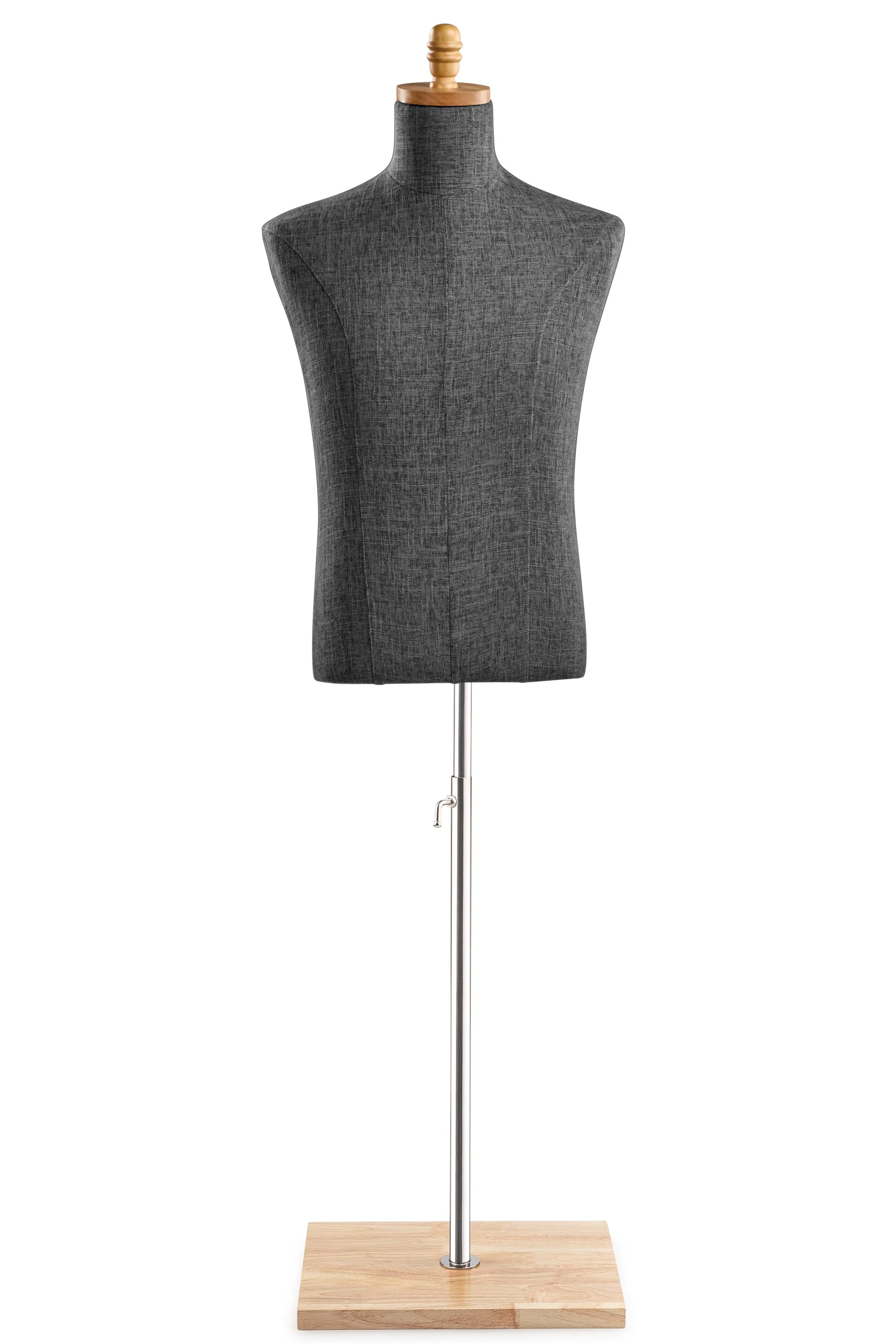 Male Display Dress Form on Wood Flat Base - Image 73