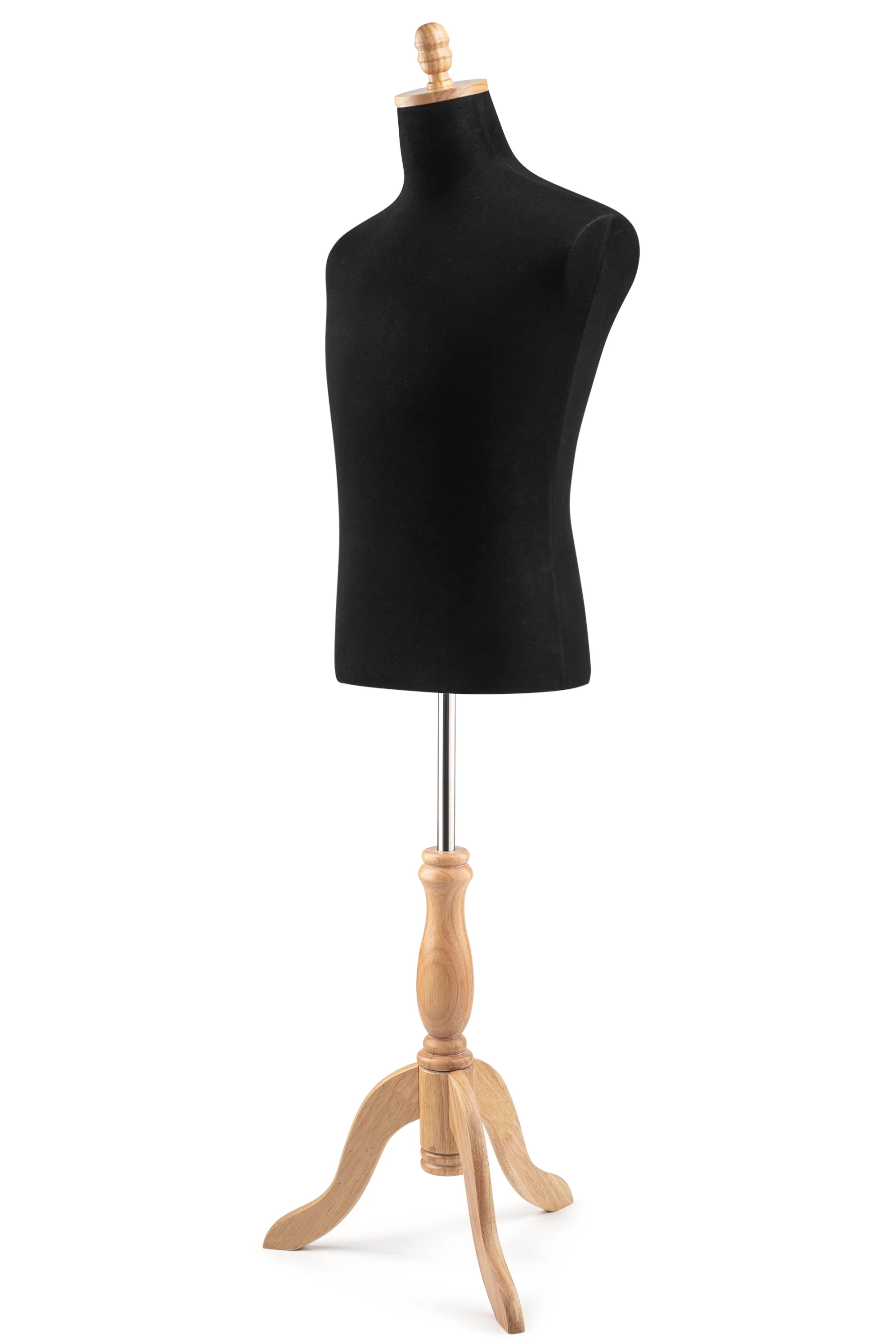 Male Display Dress Form on Wood Tripod Base - Image 100