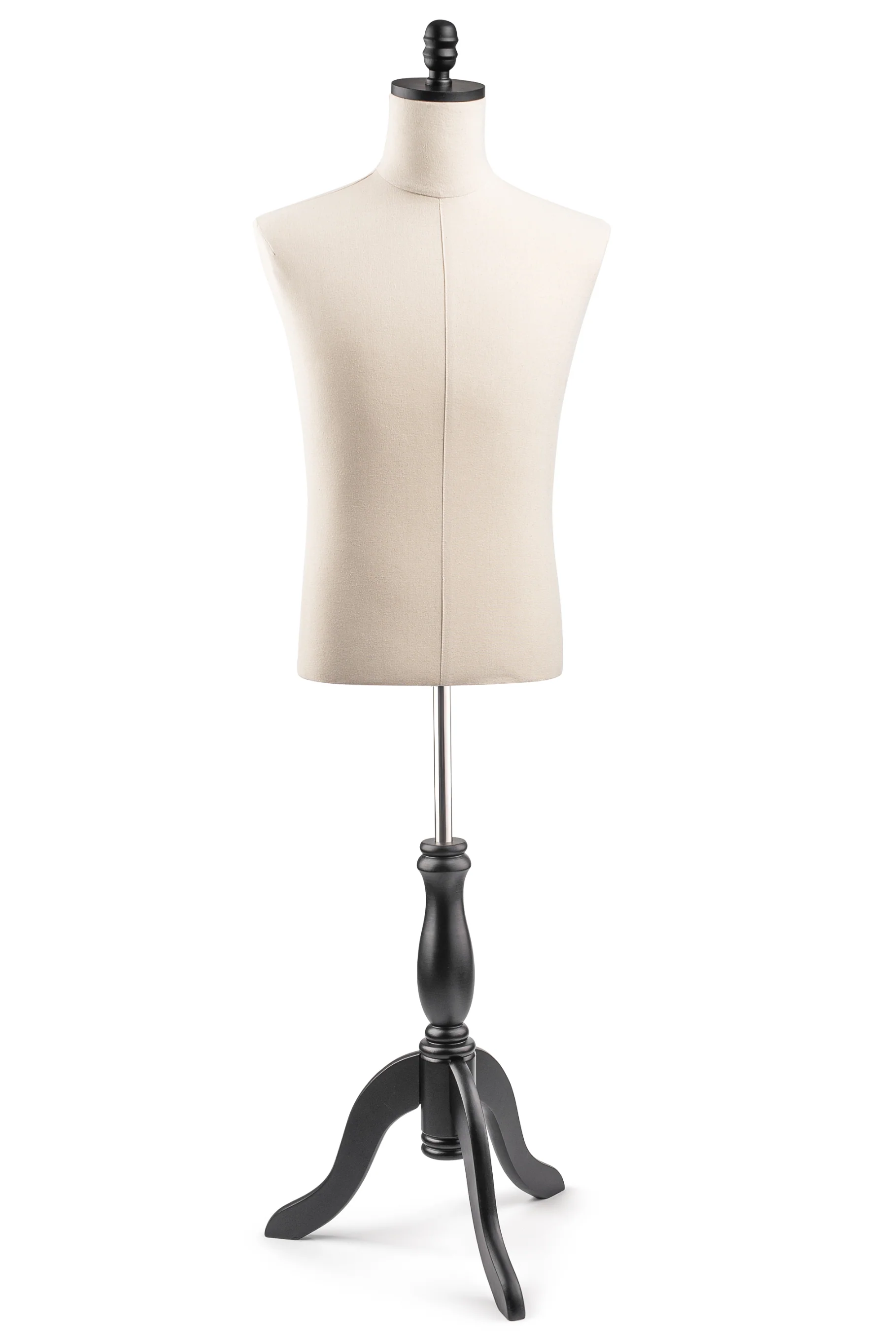 Male Display Dress Form on Wood Tripod Base - Image 16
