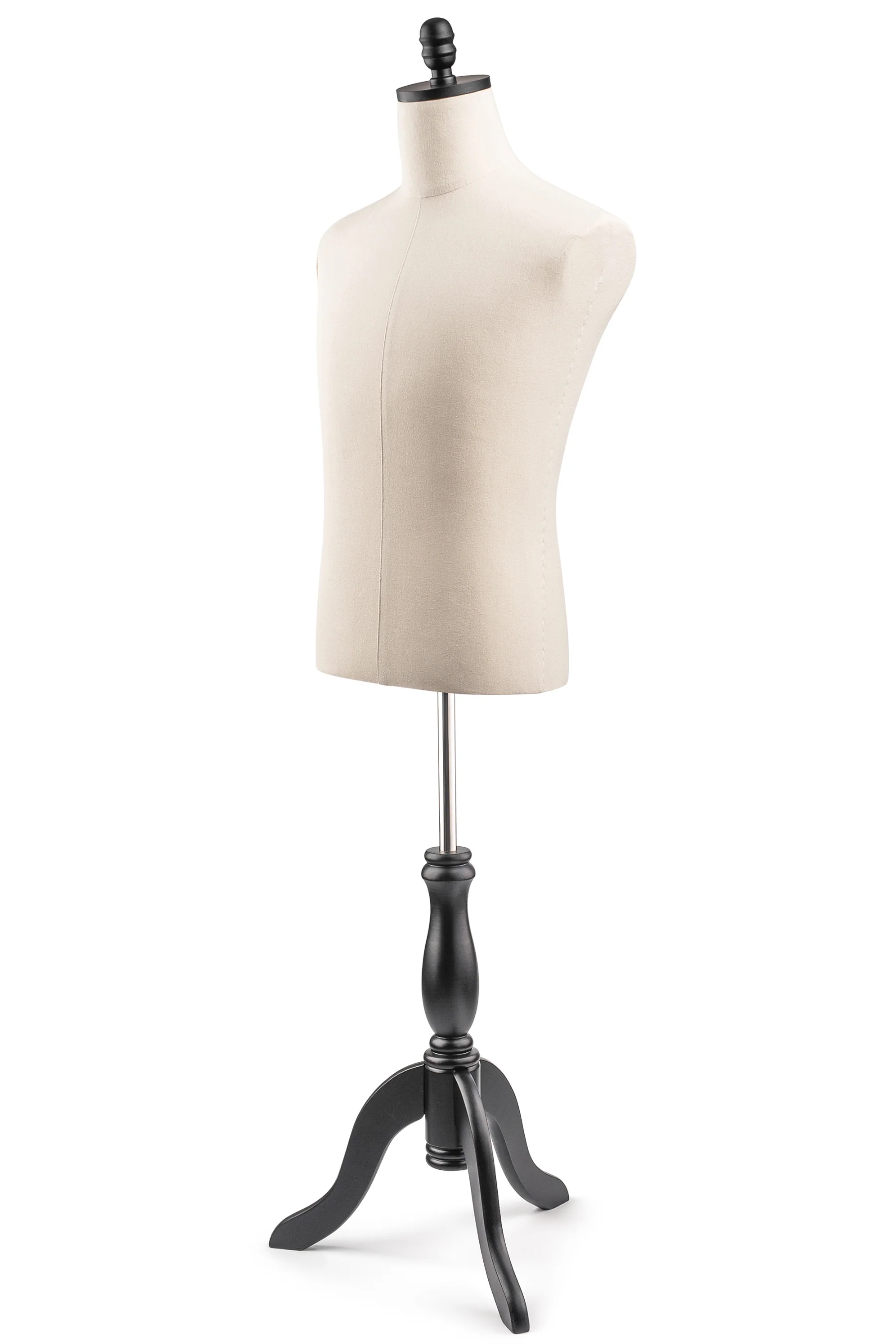 Male Display Dress Form on Wood Tripod Base - Image 18