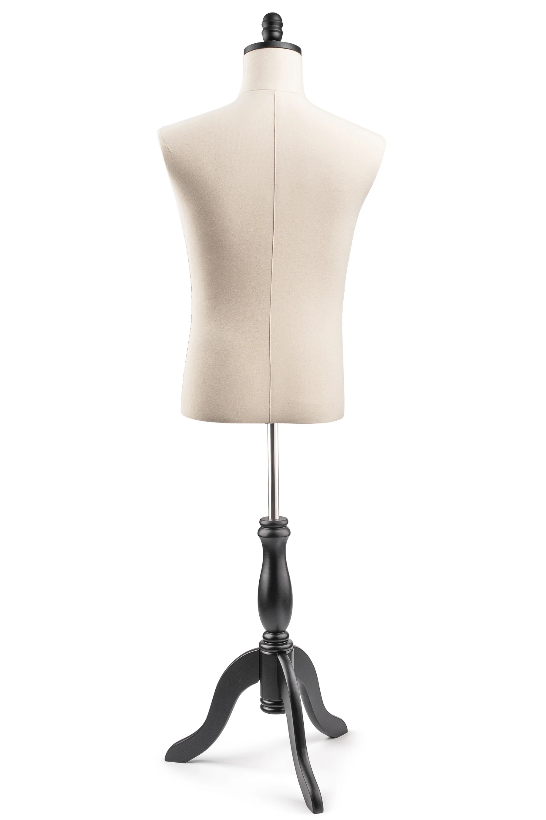 Male Display Dress Form on Wood Tripod Base - Image 20