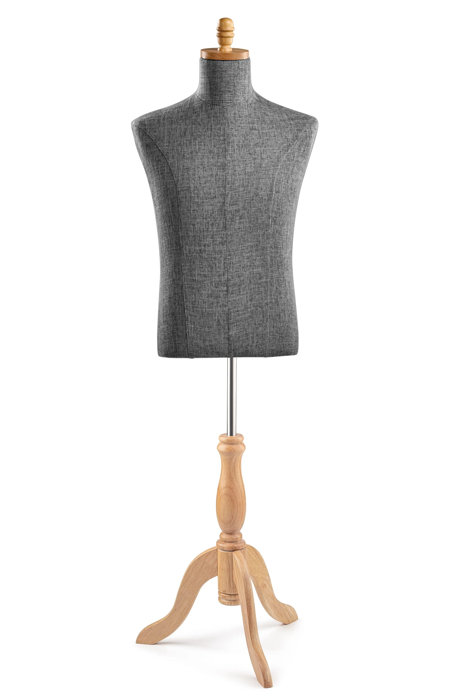 Male Display Dress Form on Wood Tripod Base - Image 54