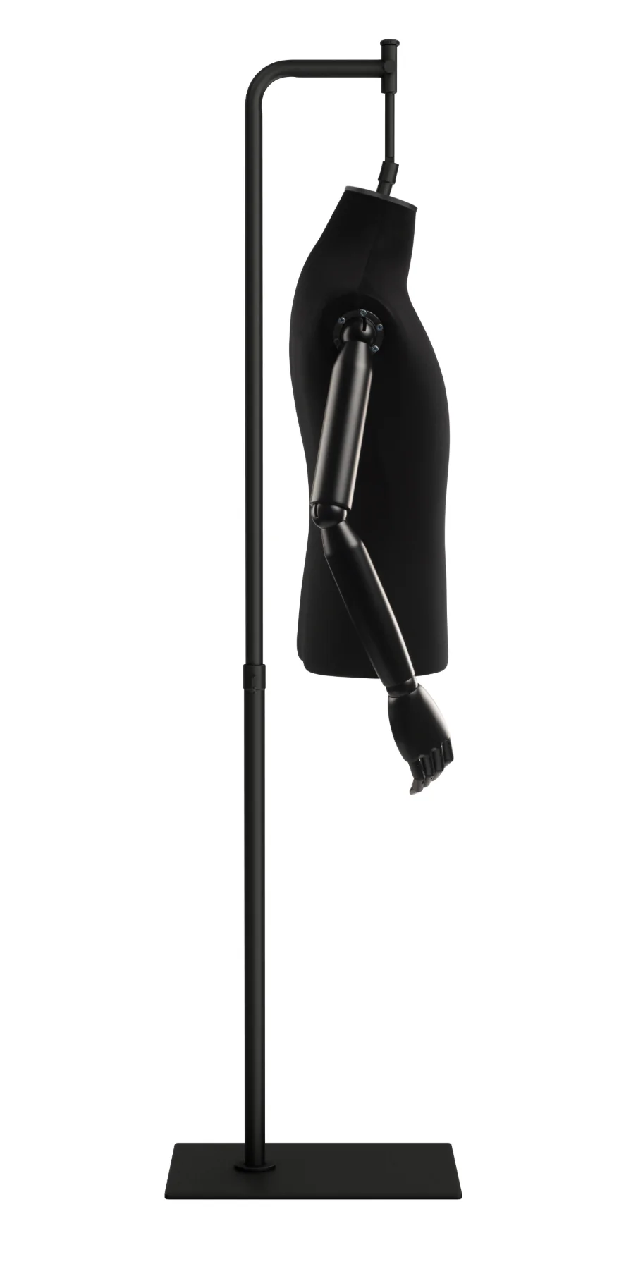 Male Display Dress Form on Metal Hanging Base (Head & Arms Version) - Image 34