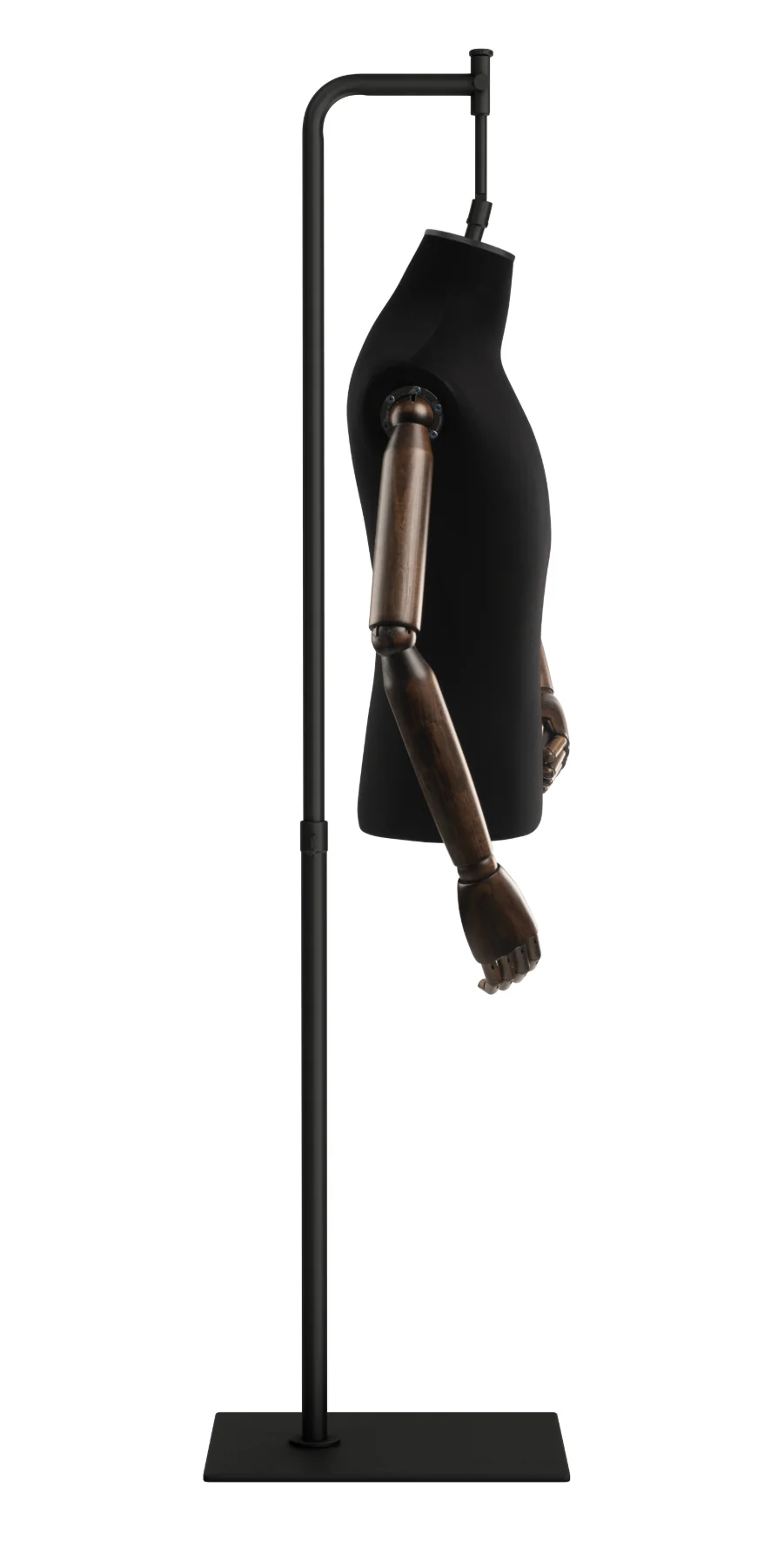 Male Display Dress Form on Metal Hanging Base (Head & Arms Version) - Image 37