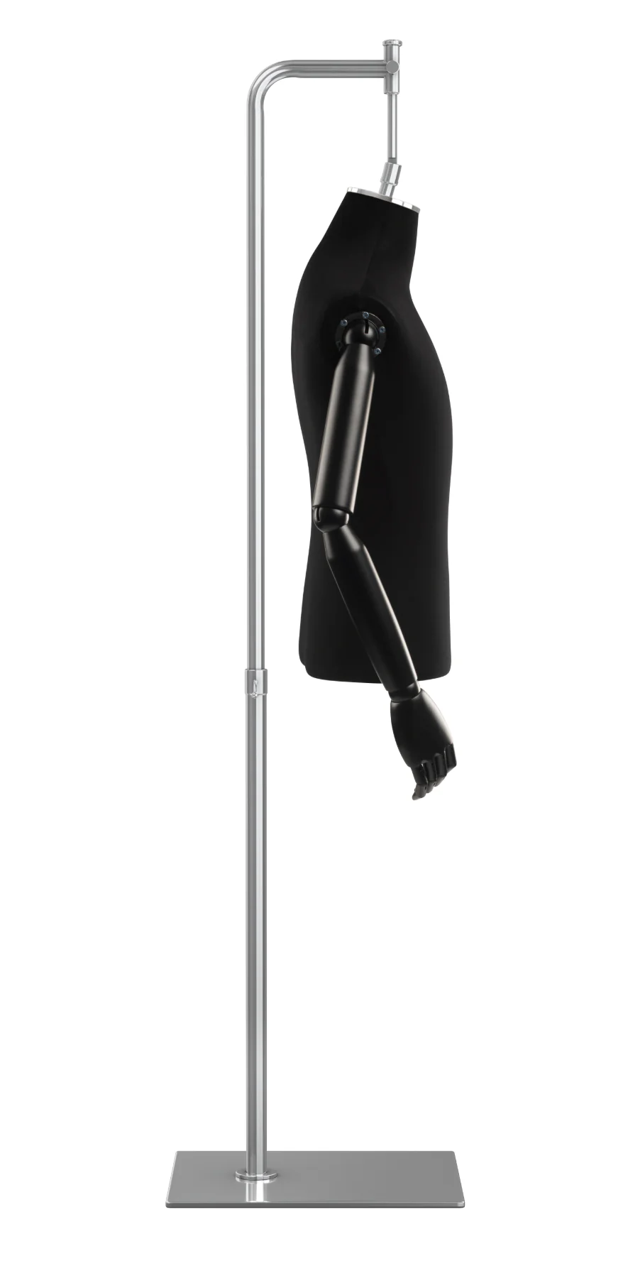 Male Display Dress Form on Metal Hanging Base (Head & Arms Version) - Image 52