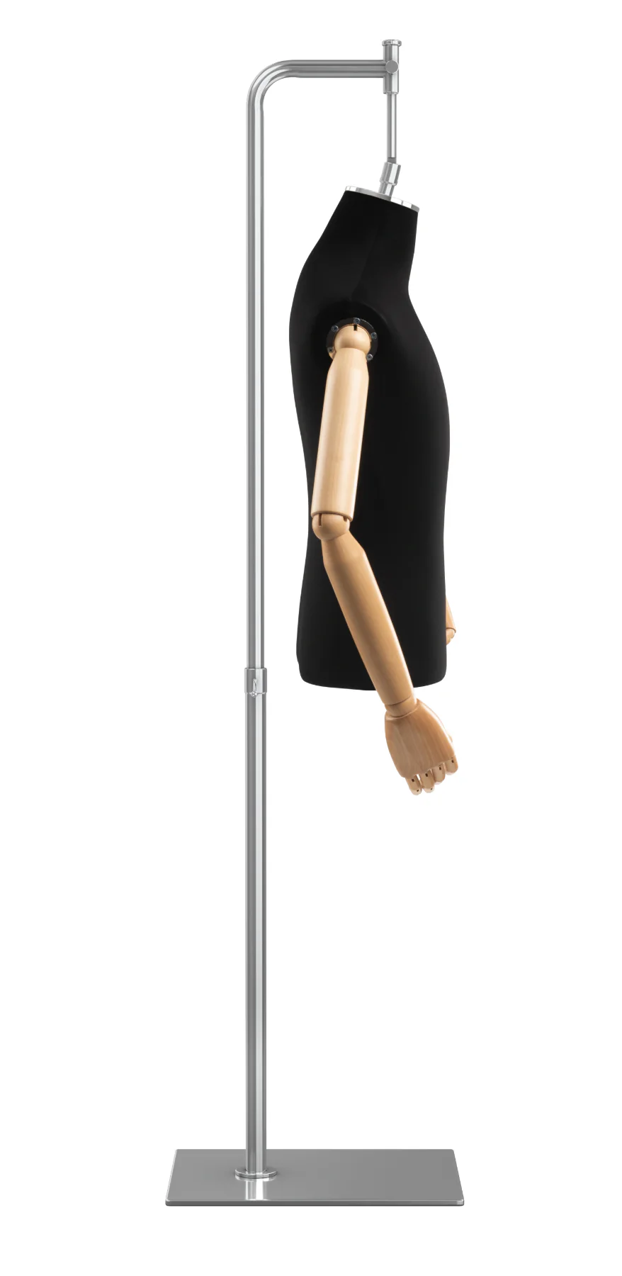 Male Display Dress Form on Metal Hanging Base (Head & Arms Version) - Image 58
