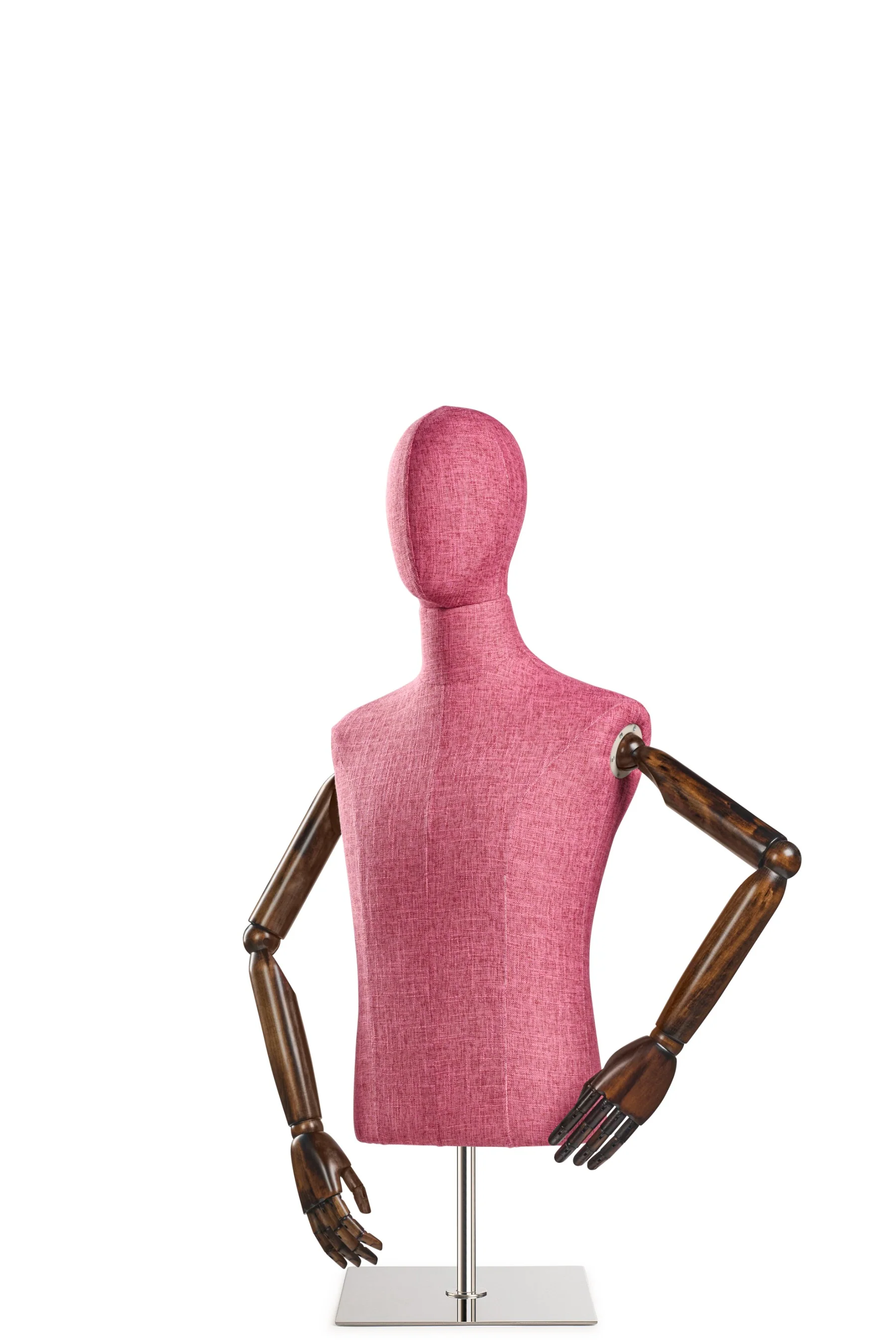 Male Display Dress Form on Metal Tabletop Base (Head & Arms Version) - Image 70