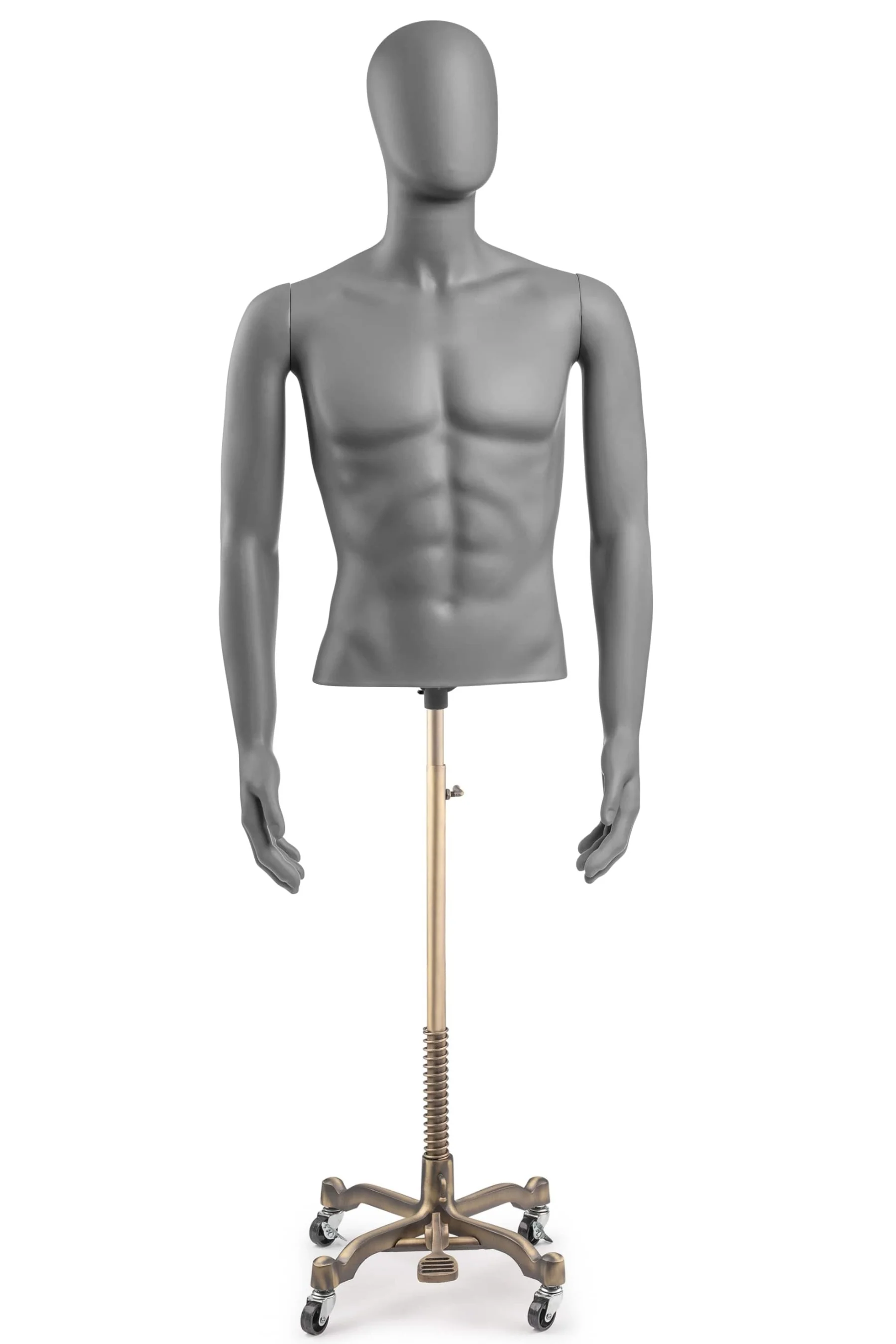 Male Egghead Torso Mannequin with Removable Arms - Image 134