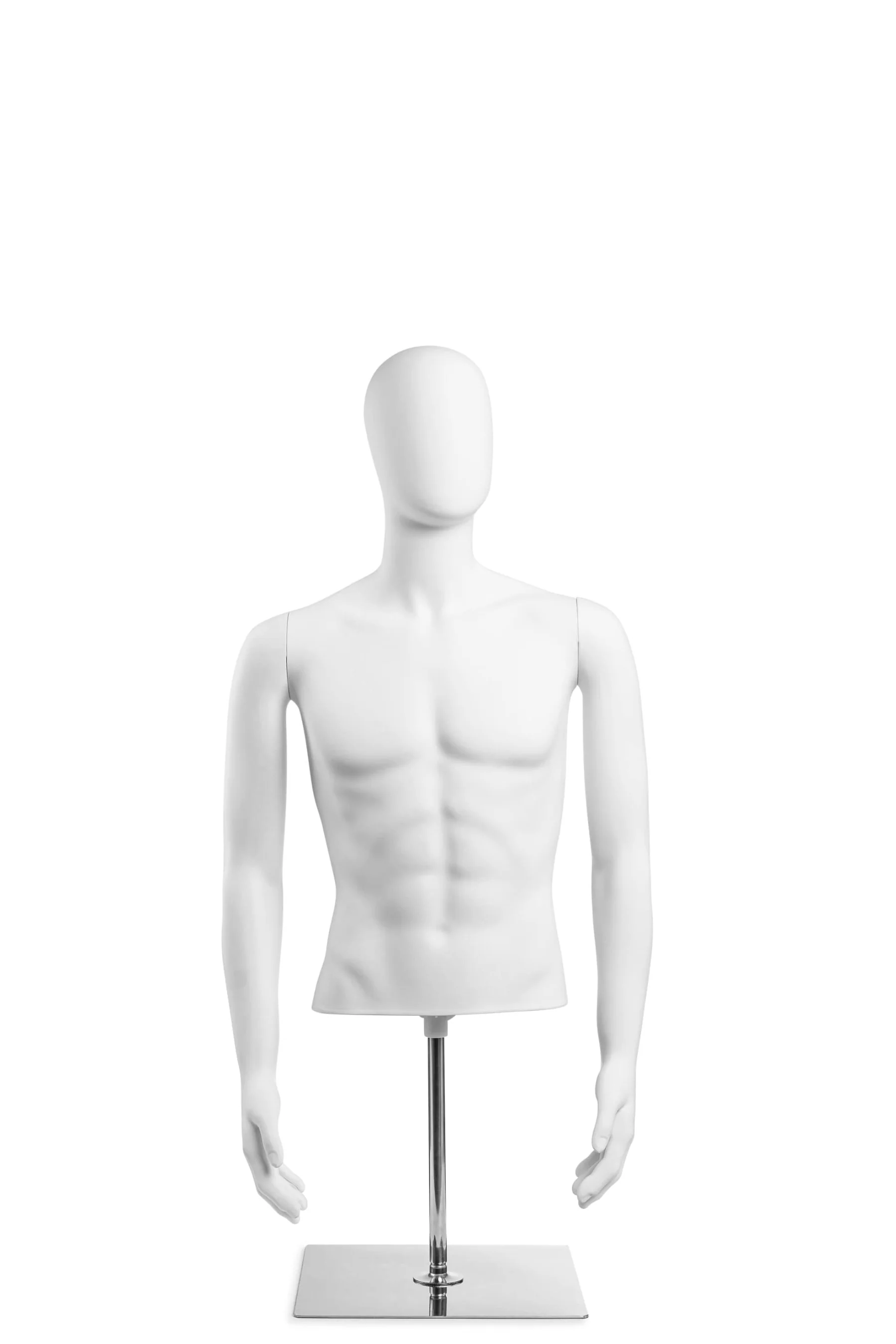 Male Egghead Torso Mannequin with Removable Arms - Image 216
