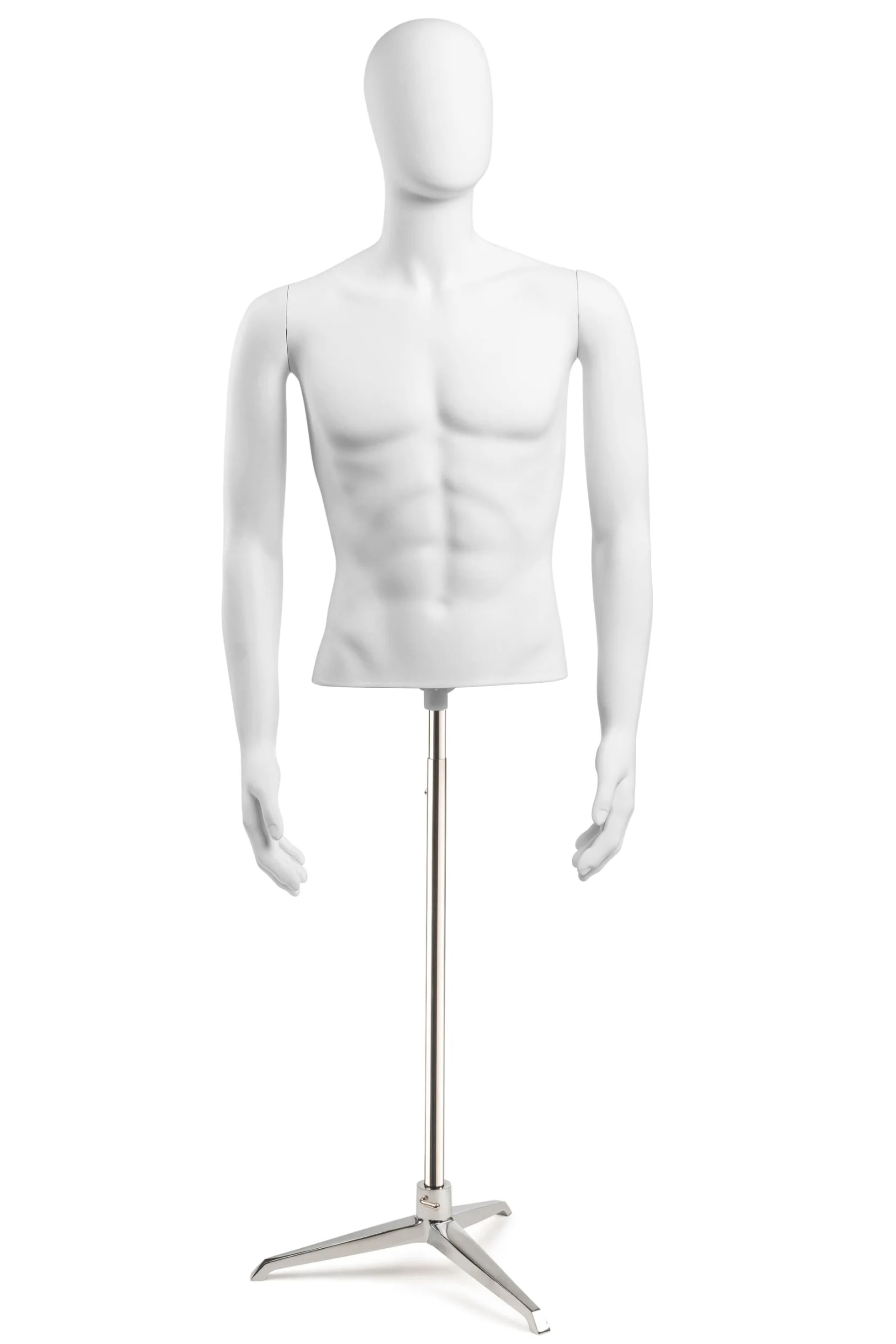 Male Egghead Torso Mannequin with Removable Arms - Image 228