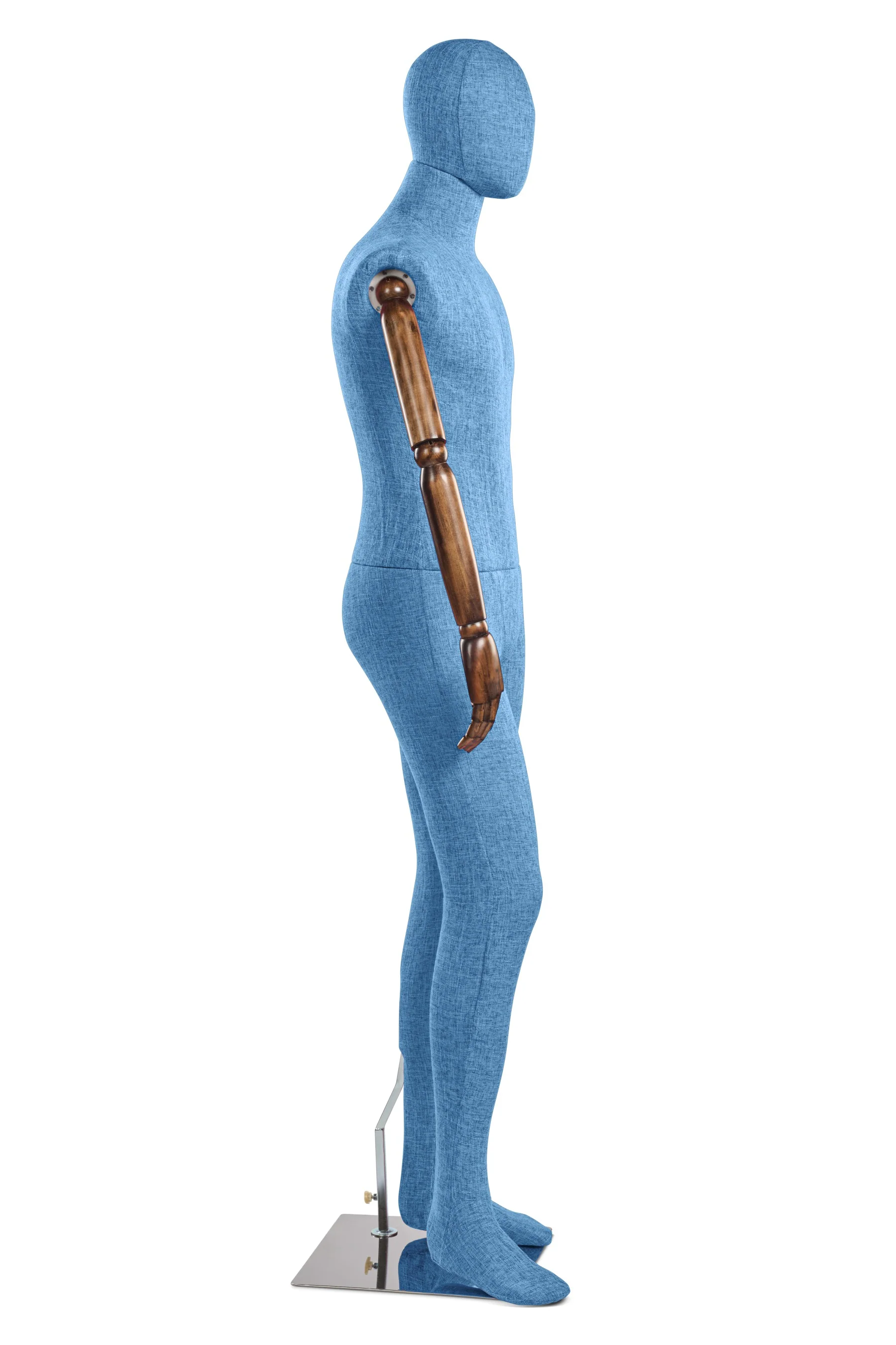 Male Fabric Wrapped Mannequin in Standing or Sitting Pose w/ Articulating Arms (WP Series) - Image 103