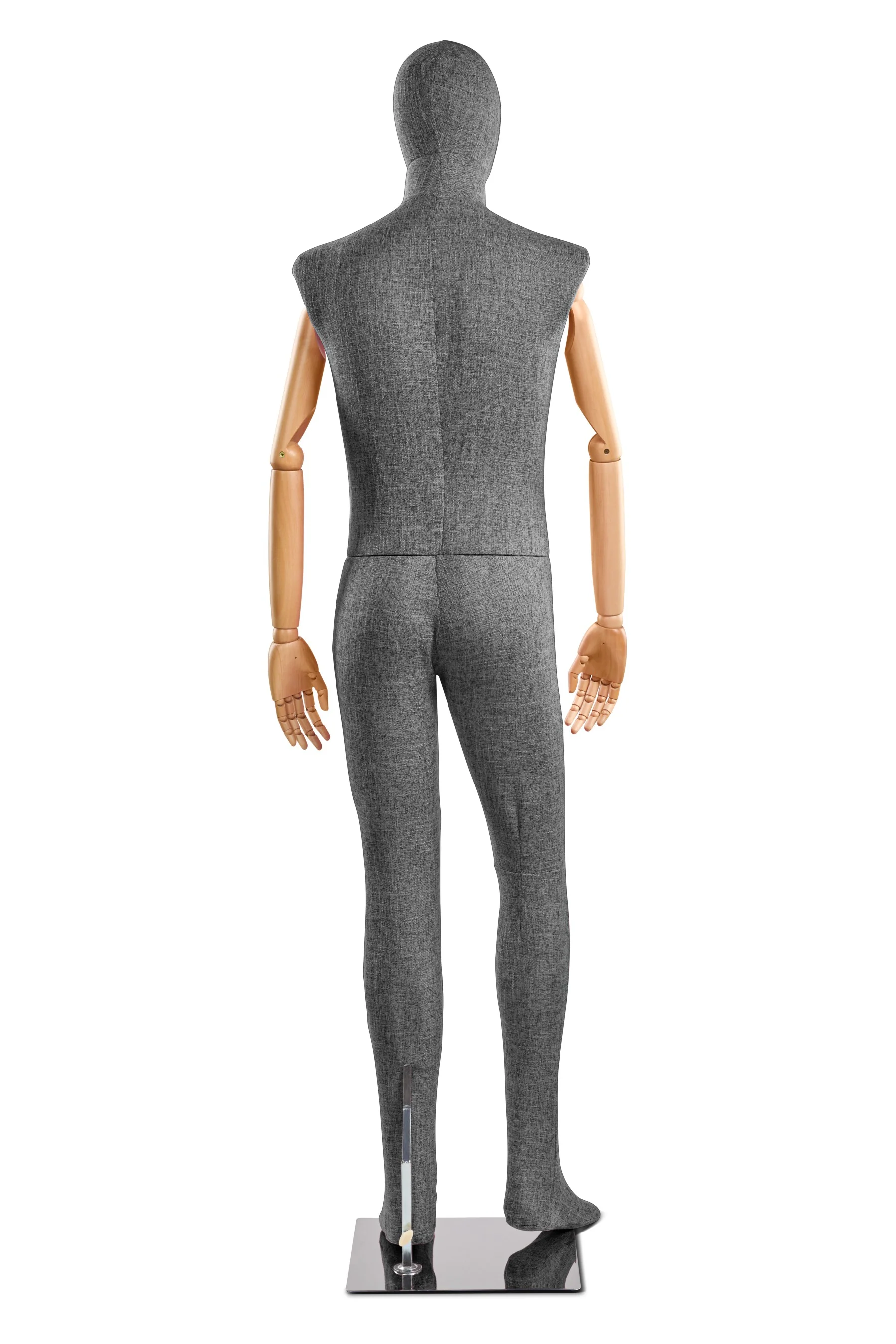 Male Fabric Wrapped Mannequin in Standing or Sitting Pose w/ Articulating Arms (WP Series) - Image 122