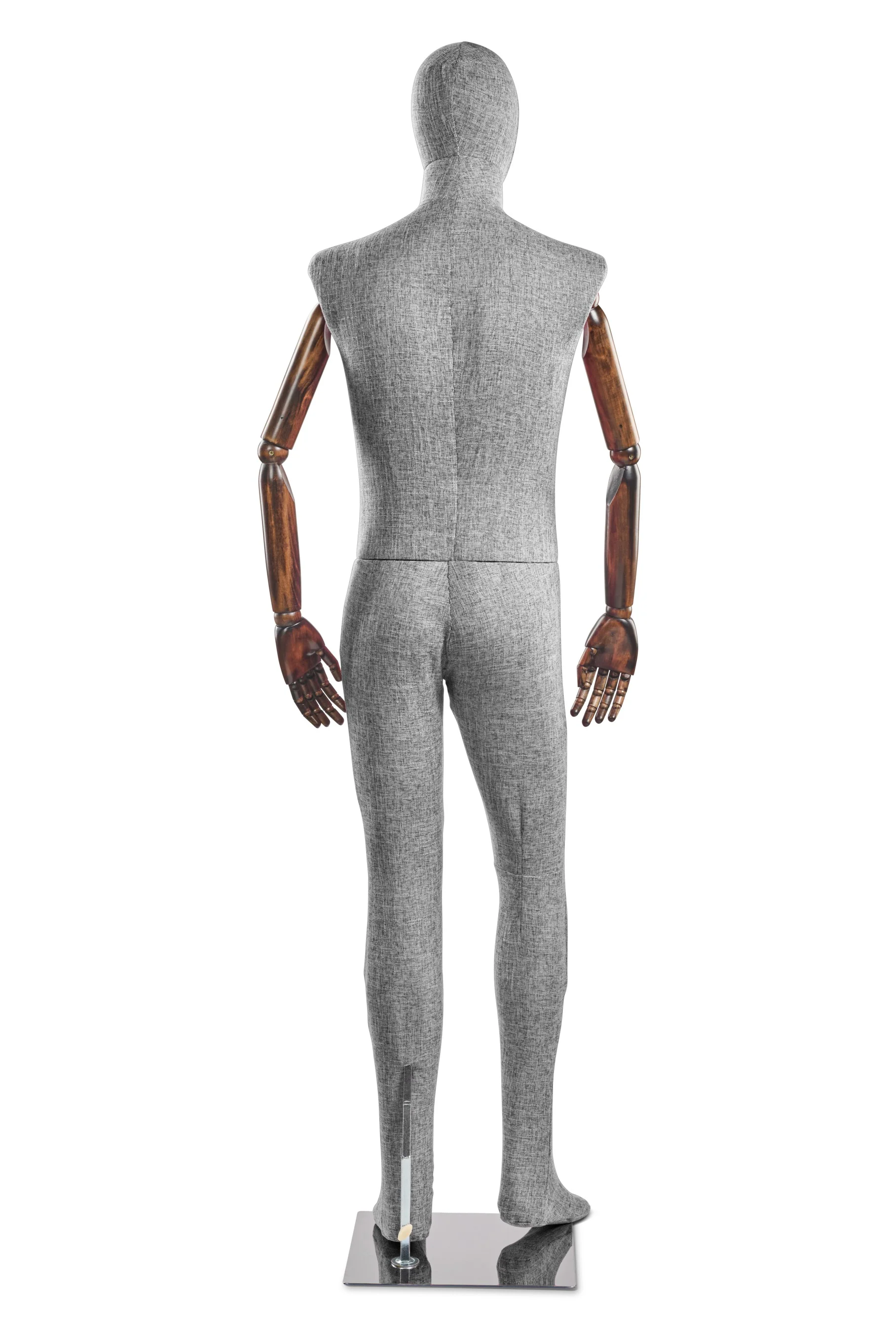 Male Fabric Wrapped Mannequin in Standing or Sitting Pose w/ Articulating Arms (WP Series) - Image 132