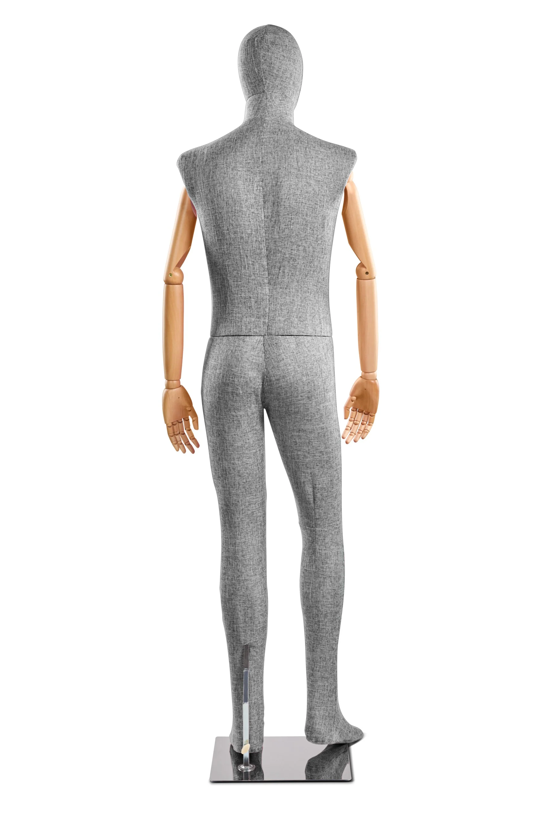 Male Fabric Wrapped Mannequin in Standing or Sitting Pose w/ Articulating Arms (WP Series) - Image 137