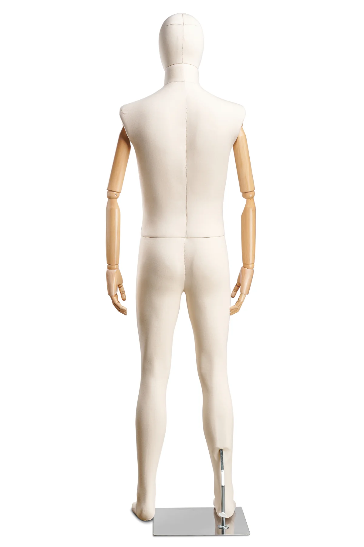 Male Fabric Wrapped Mannequin in Standing or Sitting Pose w/ Articulating Arms (WP Series) - Image 14