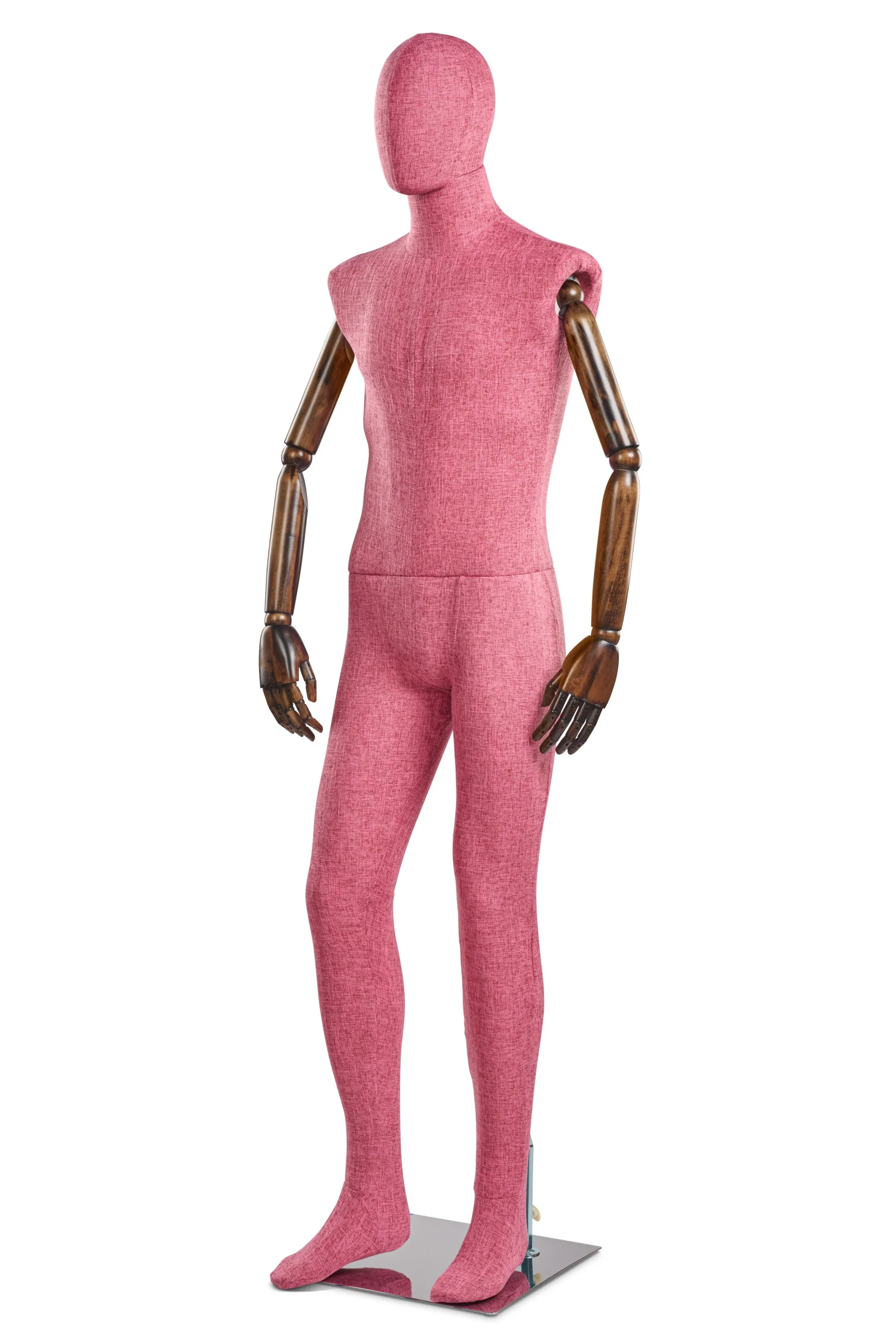 Male Fabric Wrapped Mannequin in Standing or Sitting Pose w/ Articulating Arms (WP Series) - Image 145
