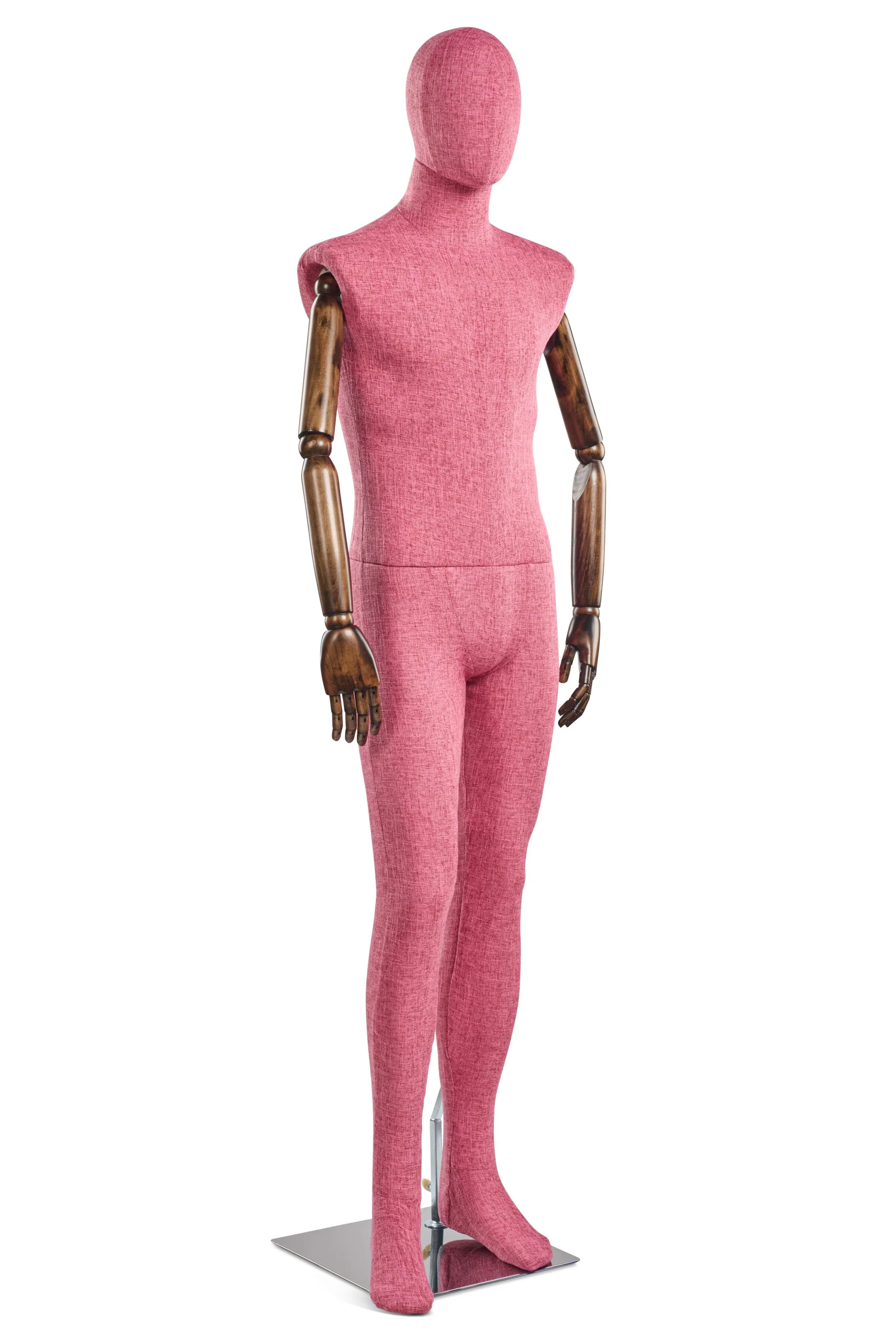 Male Fabric Wrapped Mannequin in Standing or Sitting Pose w/ Articulating Arms (WP Series) - Image 146