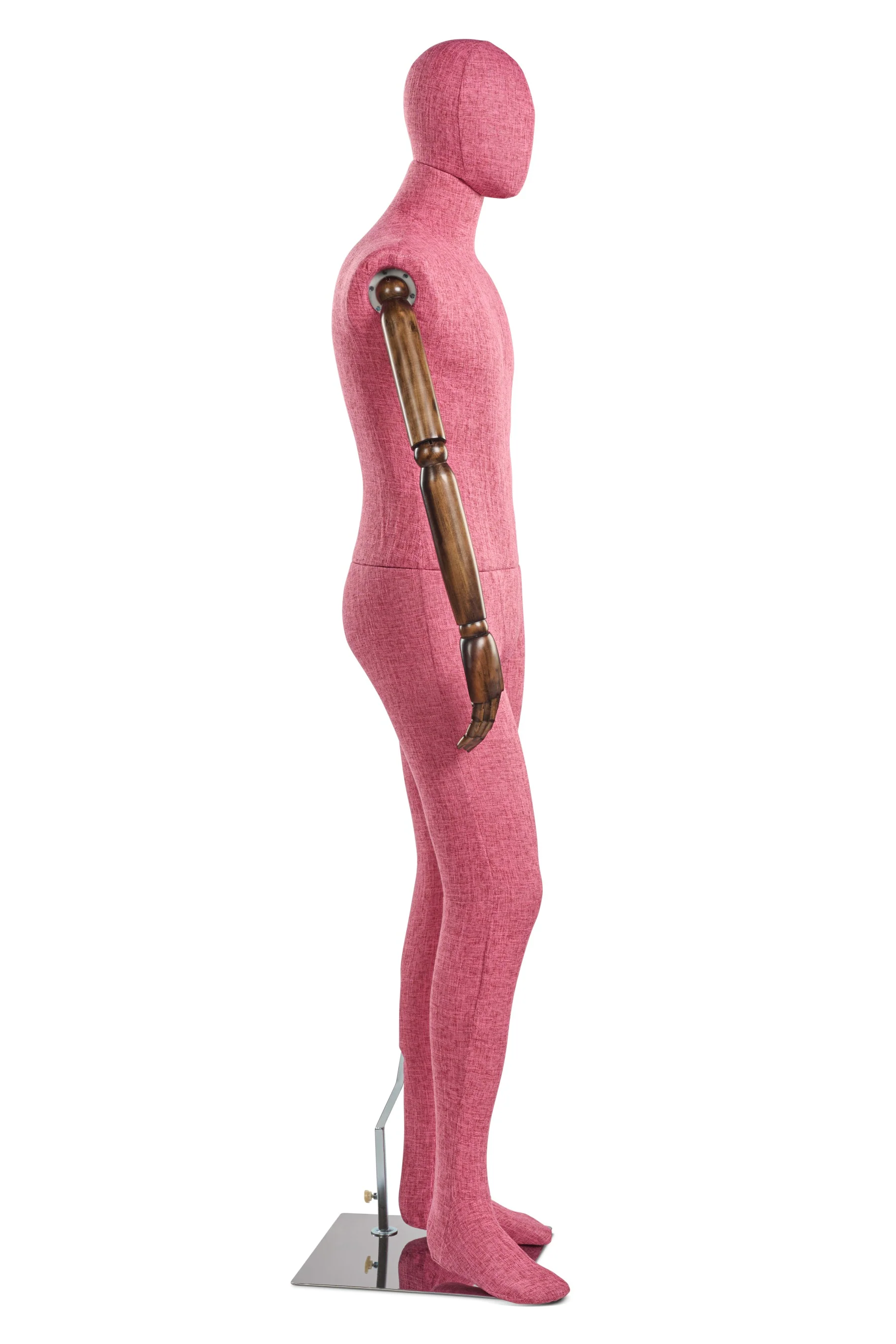 Male Fabric Wrapped Mannequin in Standing or Sitting Pose w/ Articulating Arms (WP Series) - Image 148