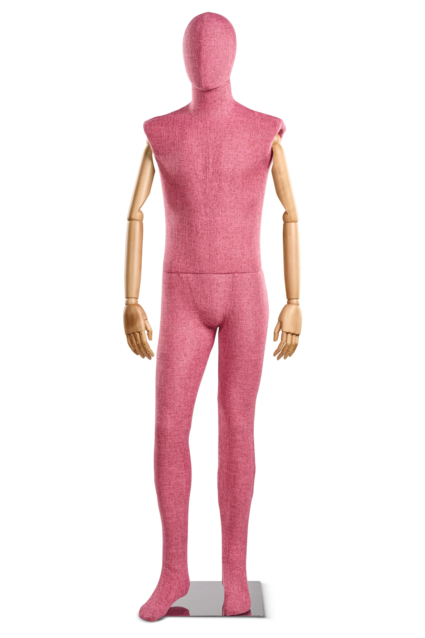Male Fabric Wrapped Mannequin in Standing or Sitting Pose w/ Articulating Arms (WP Series) - Image 149