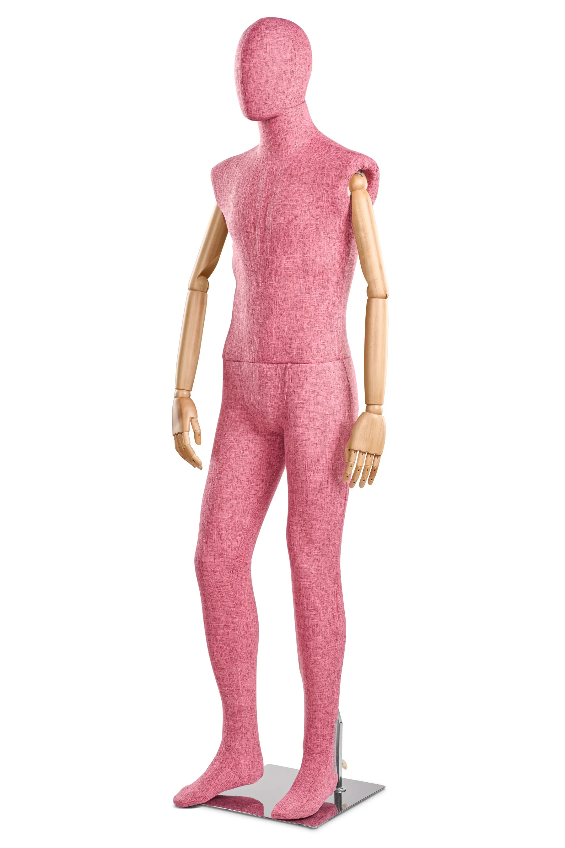 Male Fabric Wrapped Mannequin in Standing or Sitting Pose w/ Articulating Arms (WP Series) - Image 150
