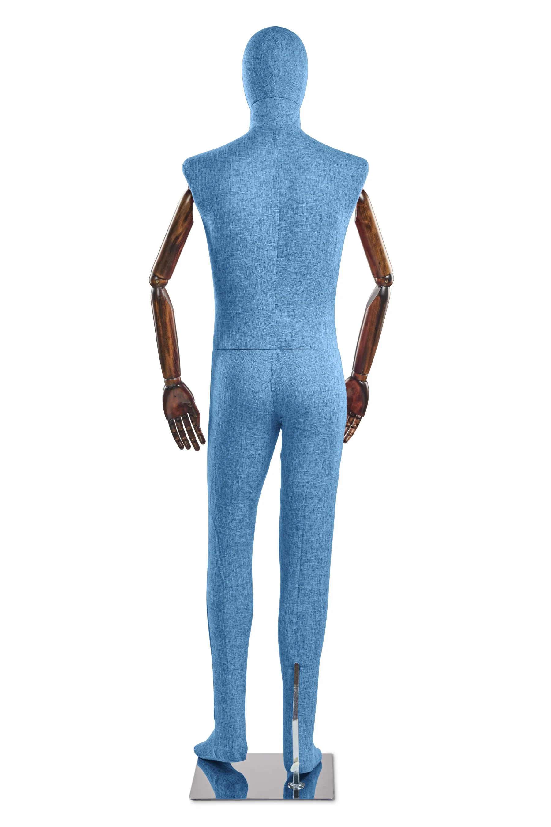 Male Fabric Wrapped Mannequin in Standing or Sitting Pose w/ Articulating Arms (WP Series) - Image 162