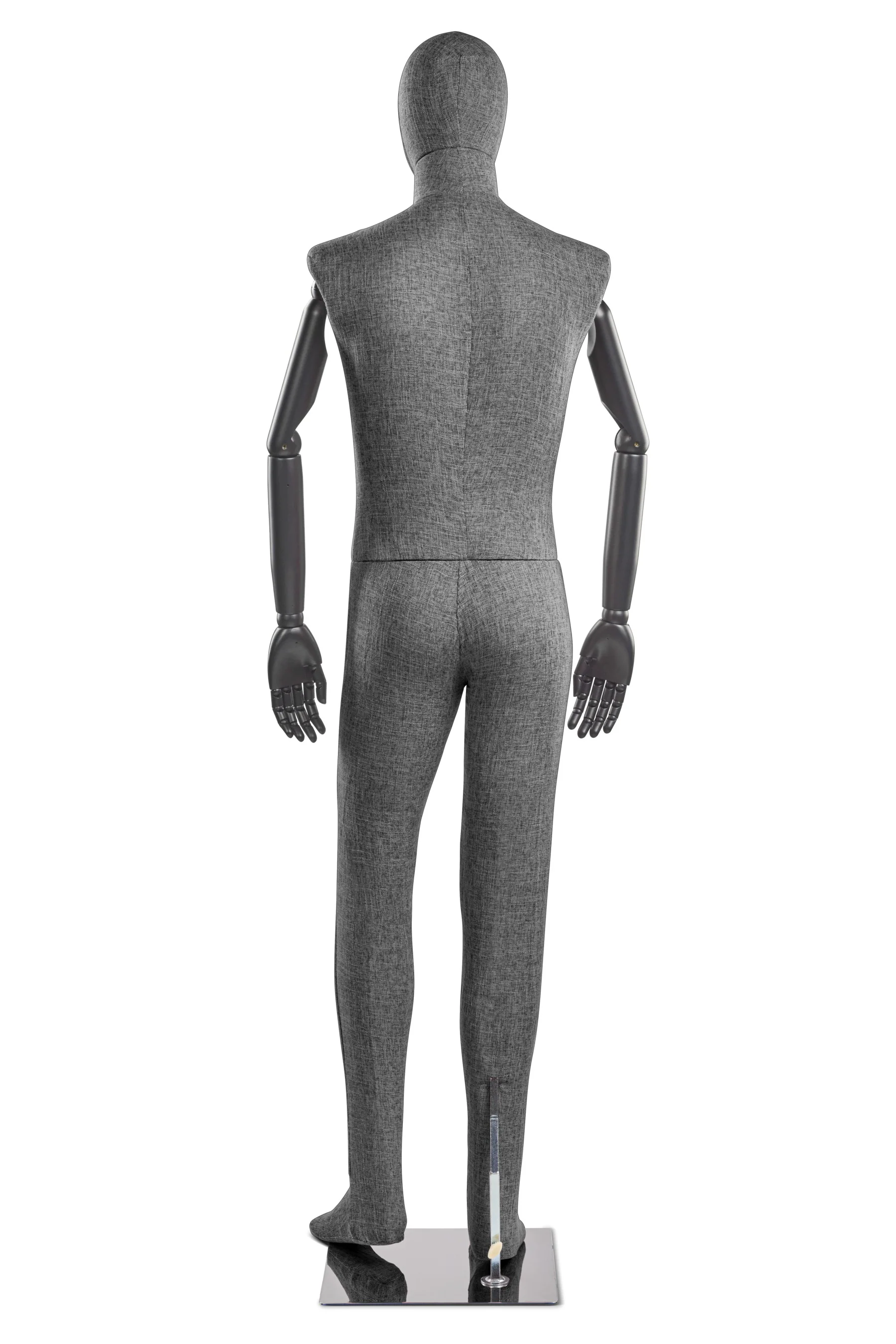 Male Fabric Wrapped Mannequin in Standing or Sitting Pose w/ Articulating Arms (WP Series) - Image 172
