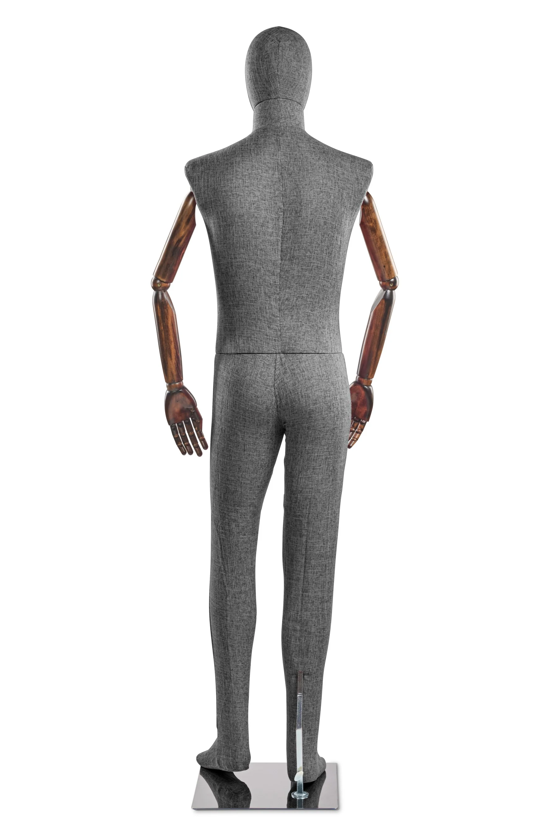 Male Fabric Wrapped Mannequin in Standing or Sitting Pose w/ Articulating Arms (WP Series) - Image 177