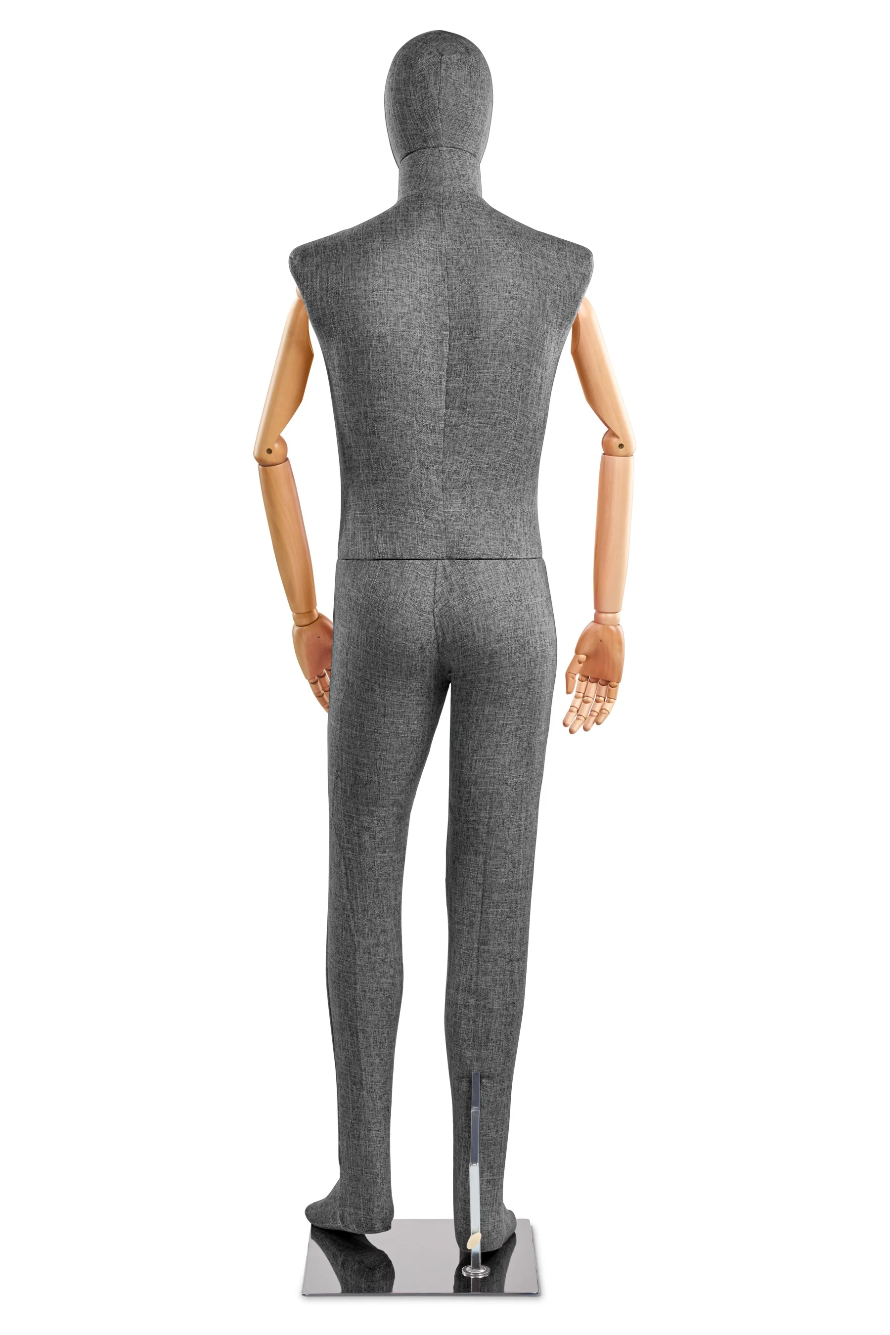 Male Fabric Wrapped Mannequin in Standing or Sitting Pose w/ Articulating Arms (WP Series) - Image 182