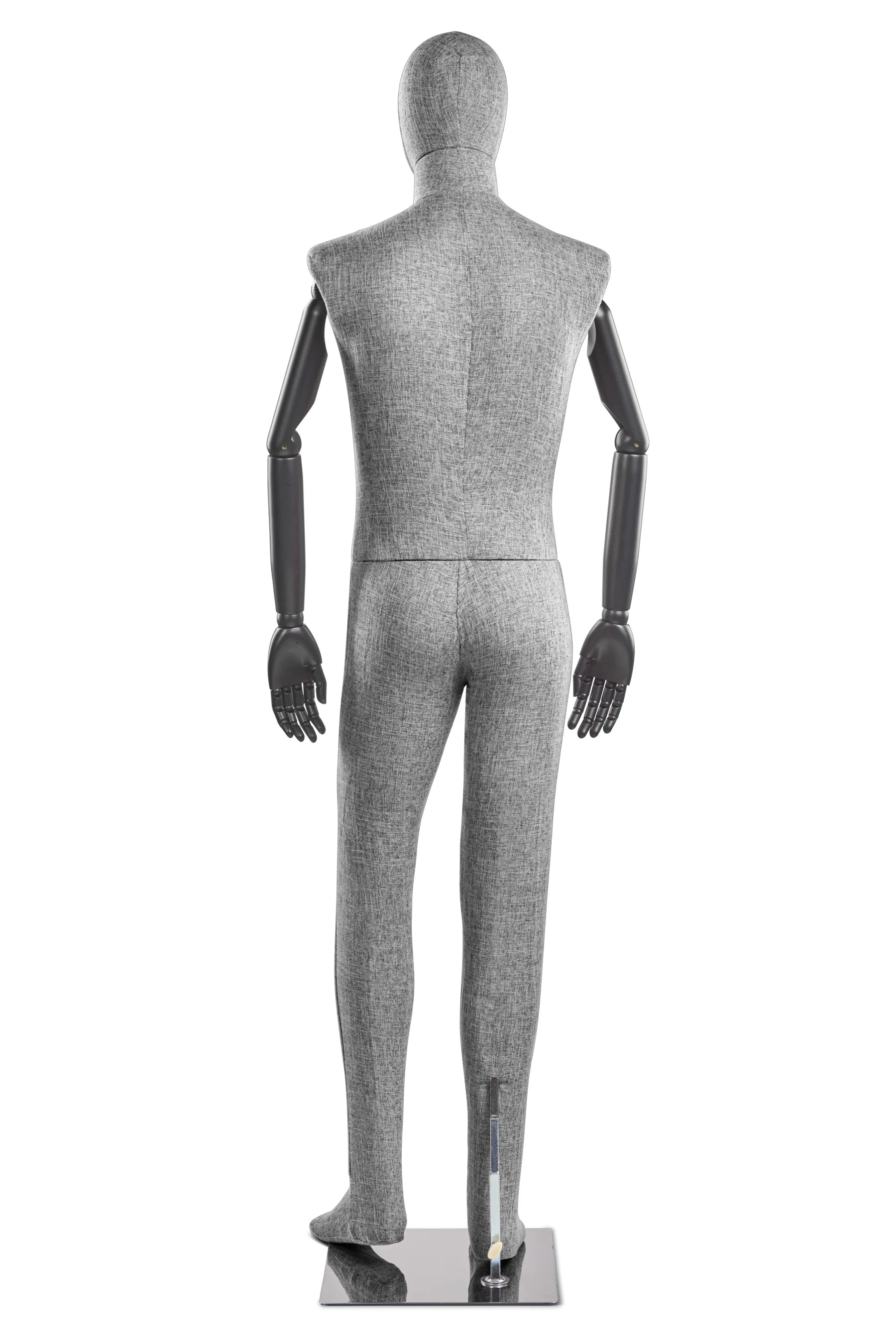 Male Fabric Wrapped Mannequin in Standing or Sitting Pose w/ Articulating Arms (WP Series) - Image 187