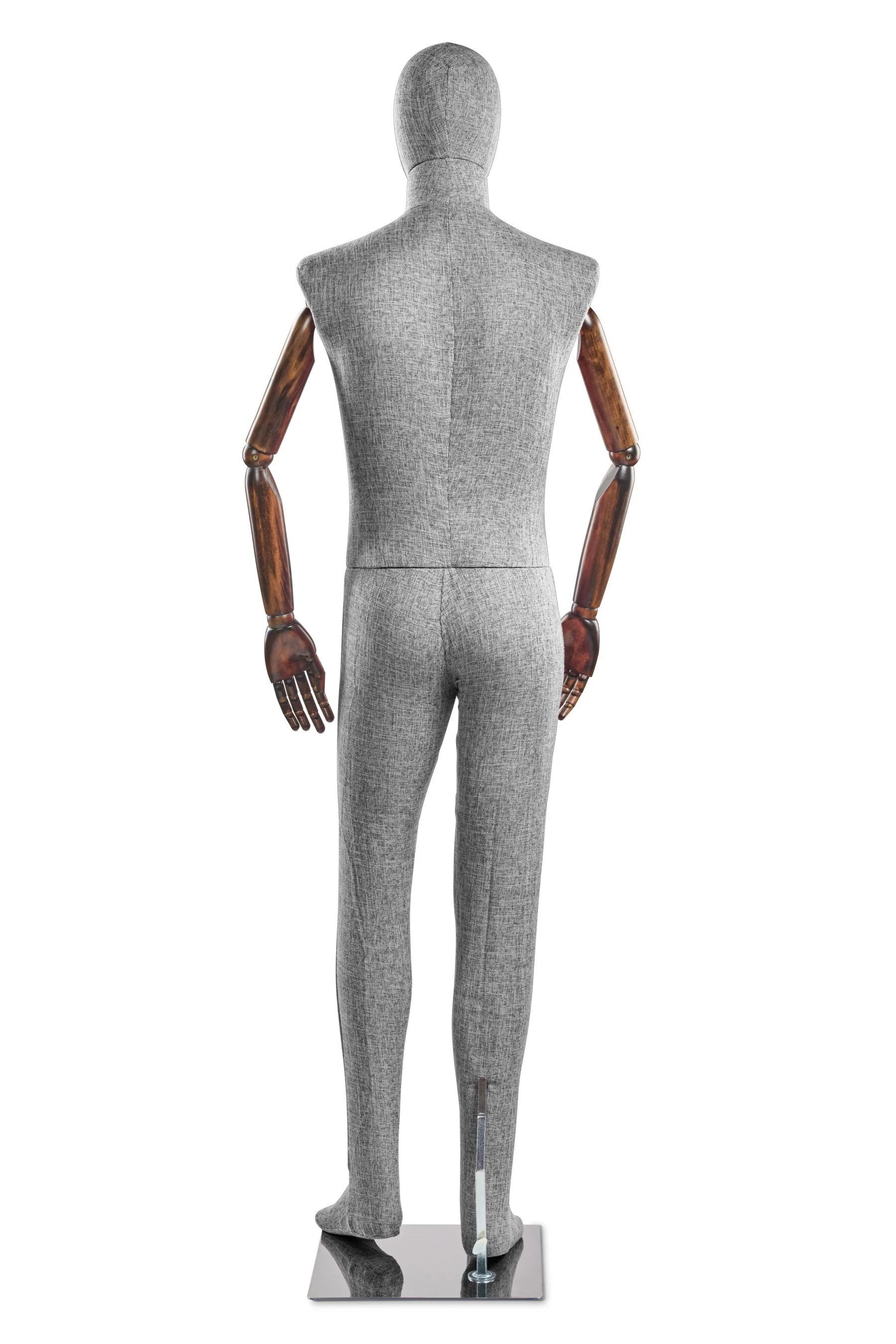 Male Fabric Wrapped Mannequin in Standing or Sitting Pose w/ Articulating Arms (WP Series) - Image 192
