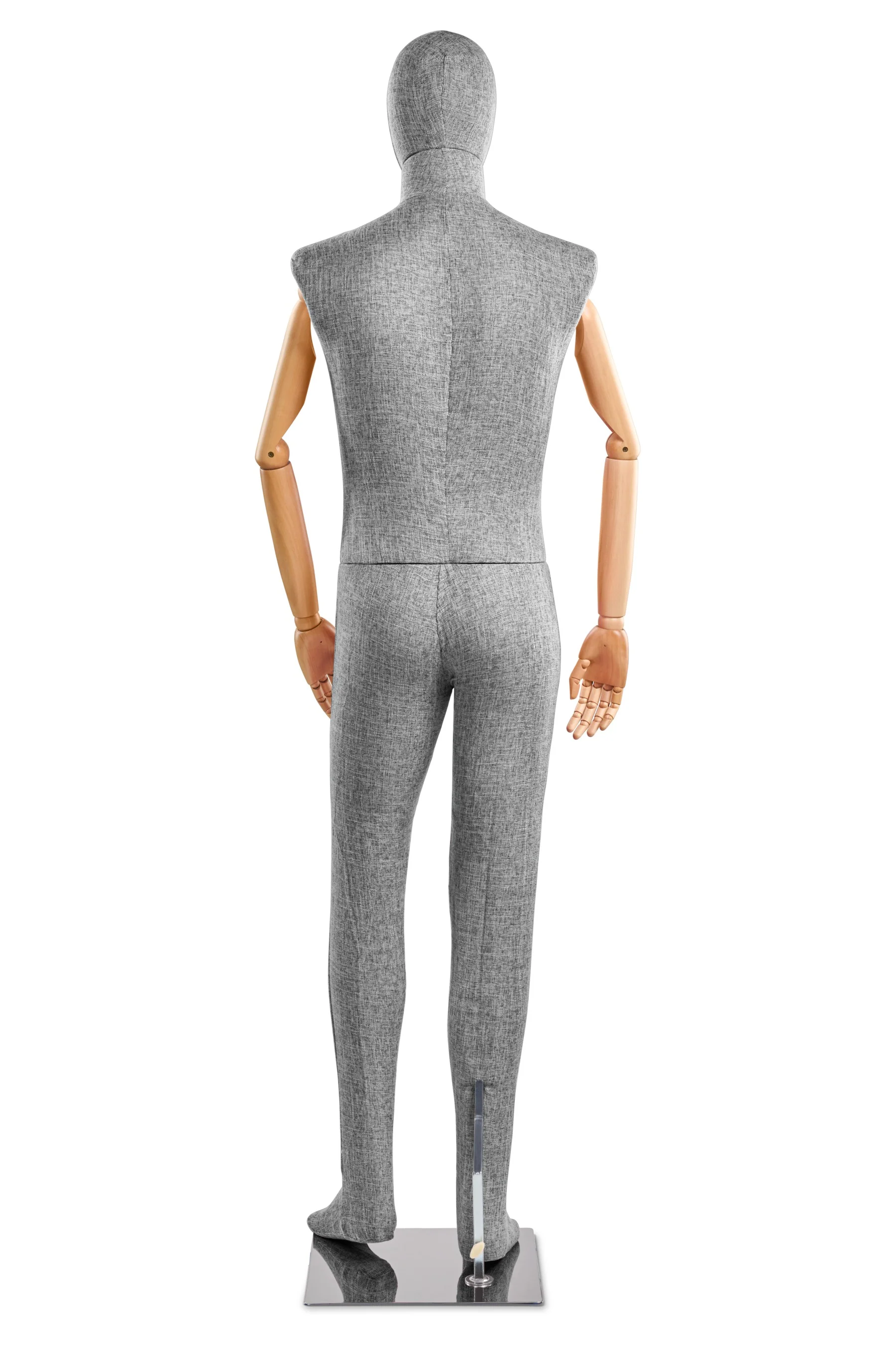 Male Fabric Wrapped Mannequin in Standing or Sitting Pose w/ Articulating Arms (WP Series) - Image 197