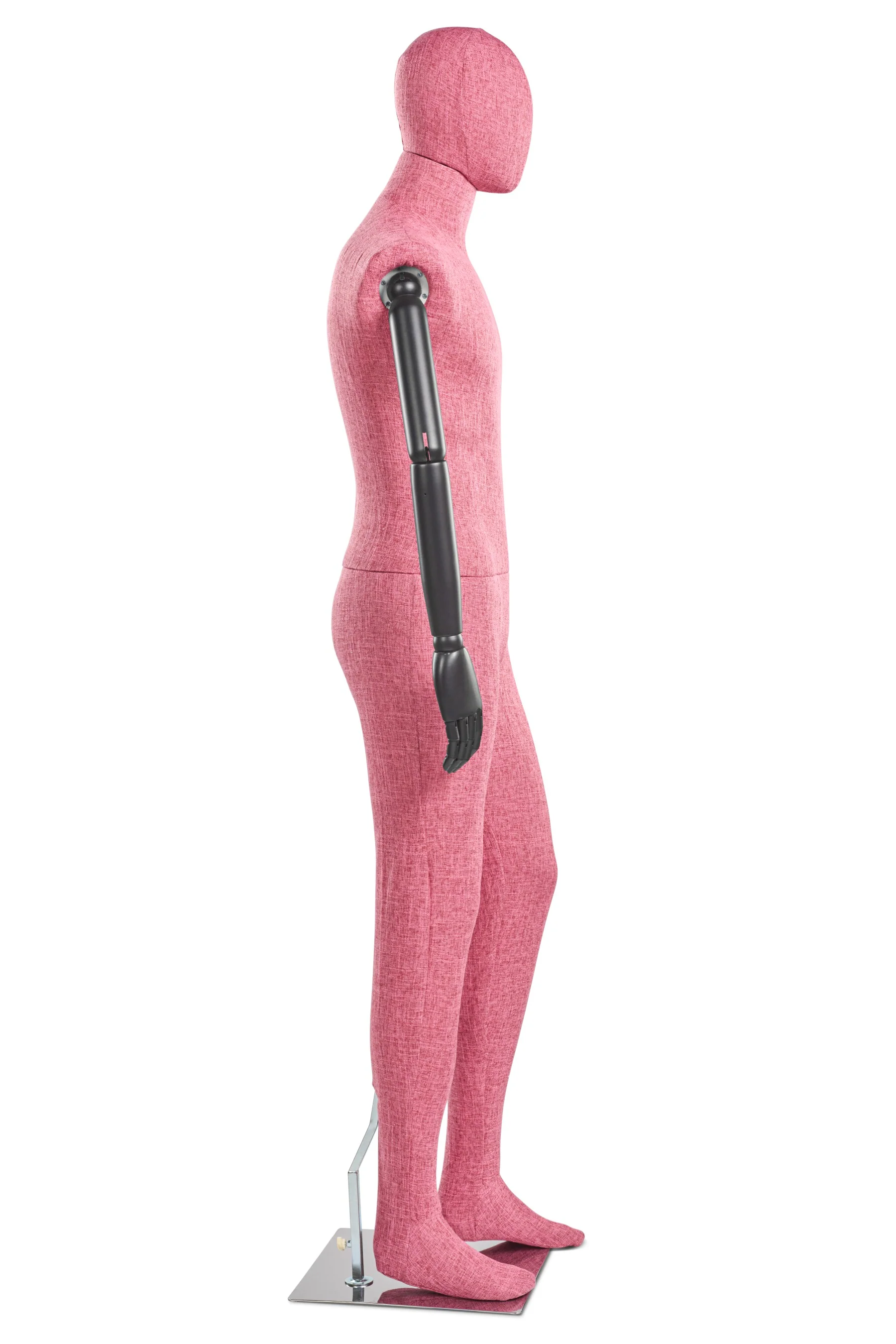 Male Fabric Wrapped Mannequin in Standing or Sitting Pose w/ Articulating Arms (WP Series) - Image 203