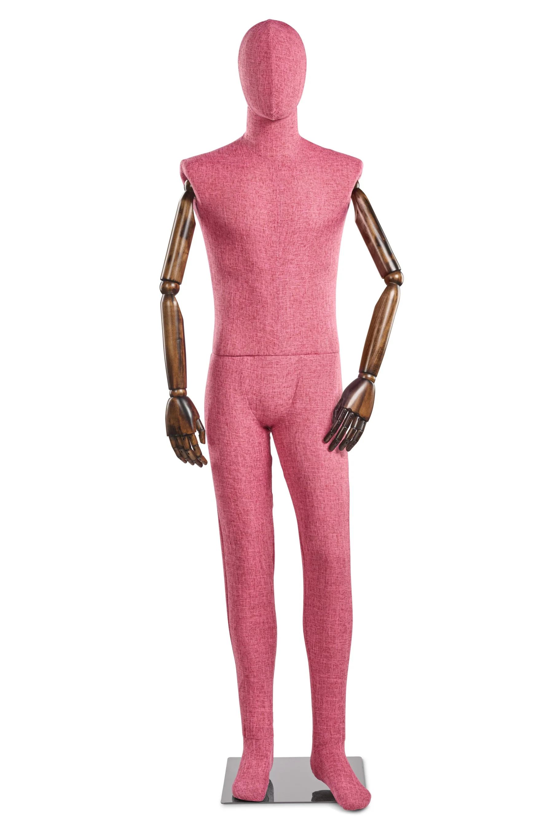 Male Fabric Wrapped Mannequin in Standing or Sitting Pose w/ Articulating Arms (WP Series) - Image 204