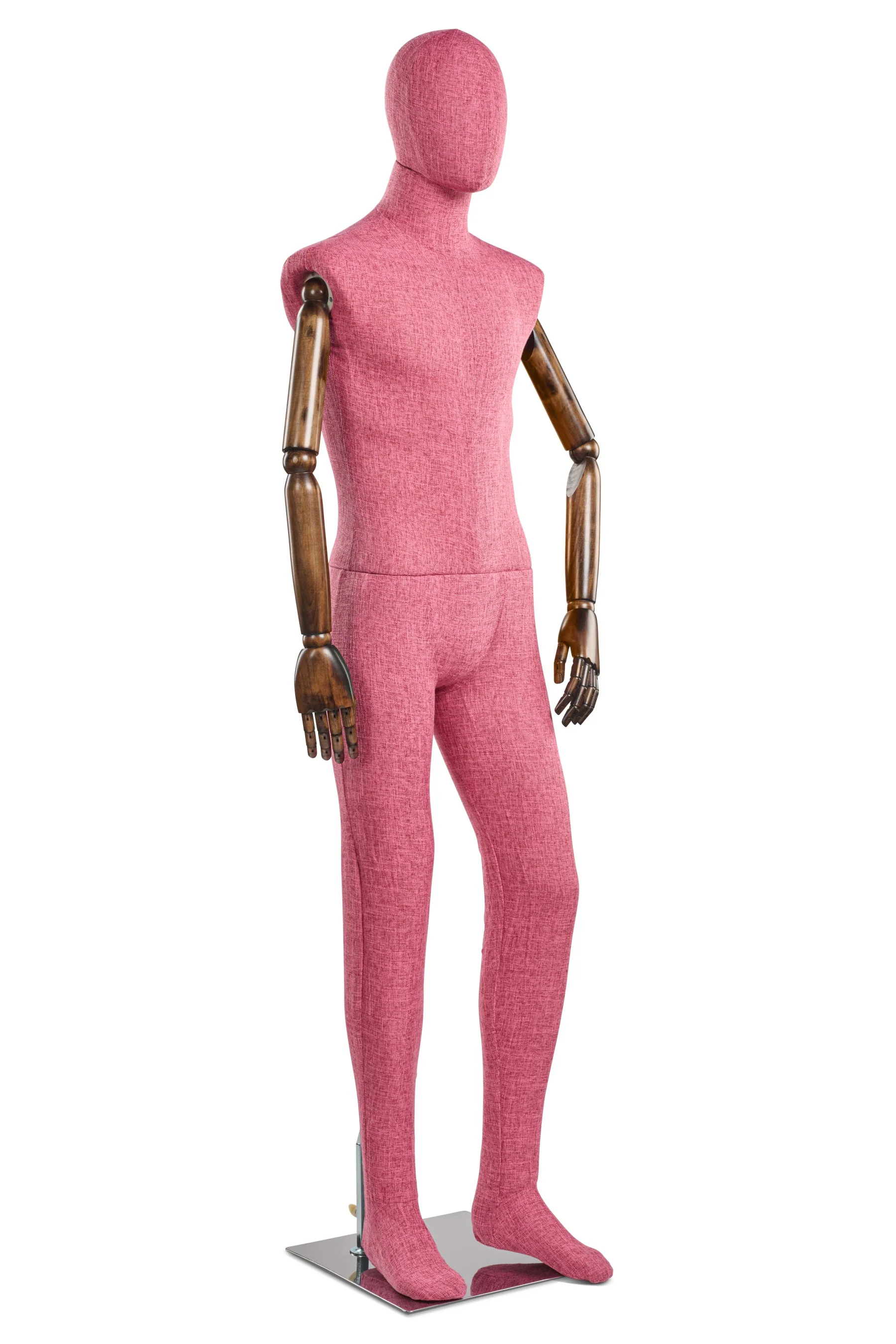 Male Fabric Wrapped Mannequin in Standing or Sitting Pose w/ Articulating Arms (WP Series) - Image 206