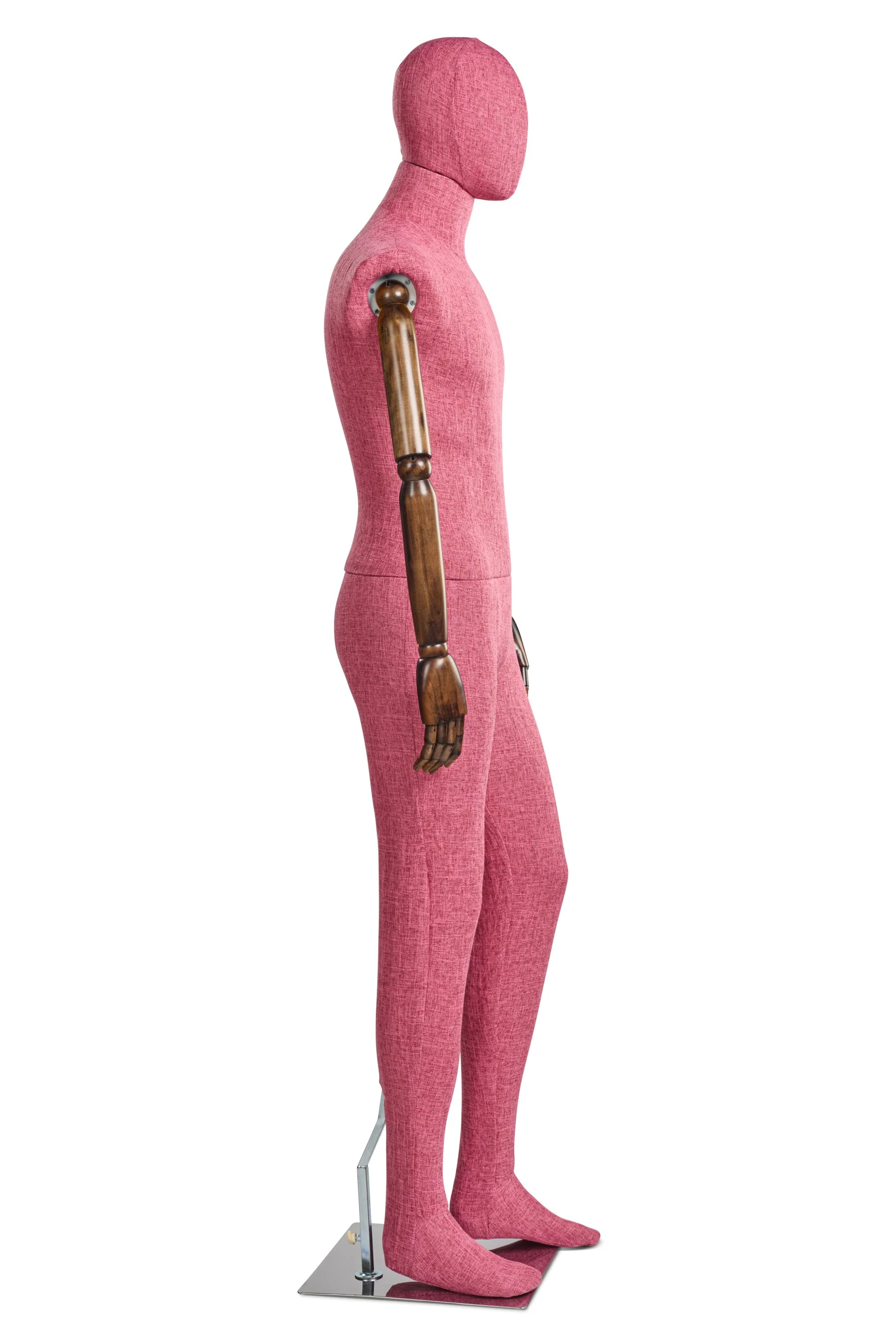 Male Fabric Wrapped Mannequin in Standing or Sitting Pose w/ Articulating Arms (WP Series) - Image 208