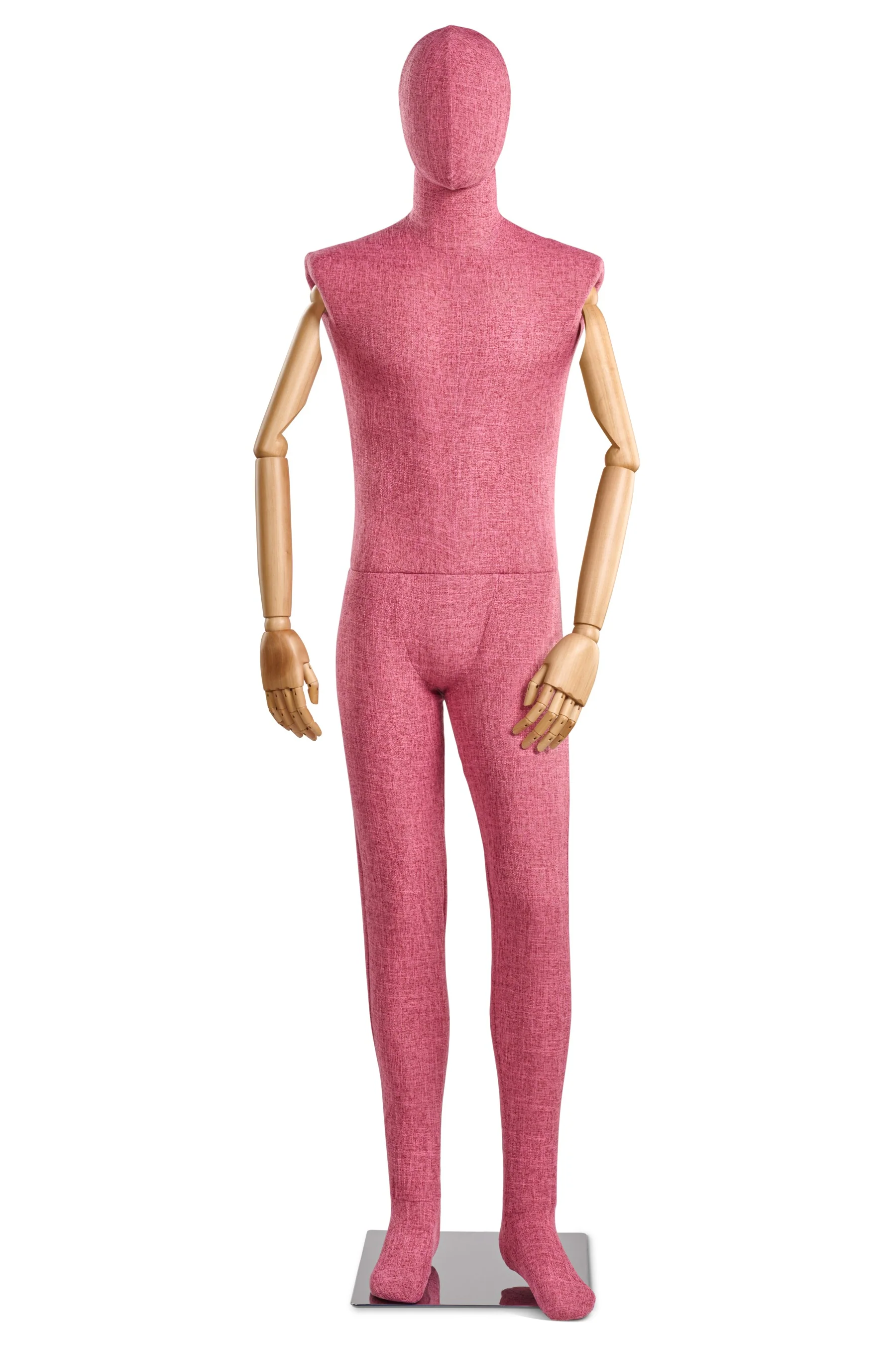 Male Fabric Wrapped Mannequin in Standing or Sitting Pose w/ Articulating Arms (WP Series) - Image 209