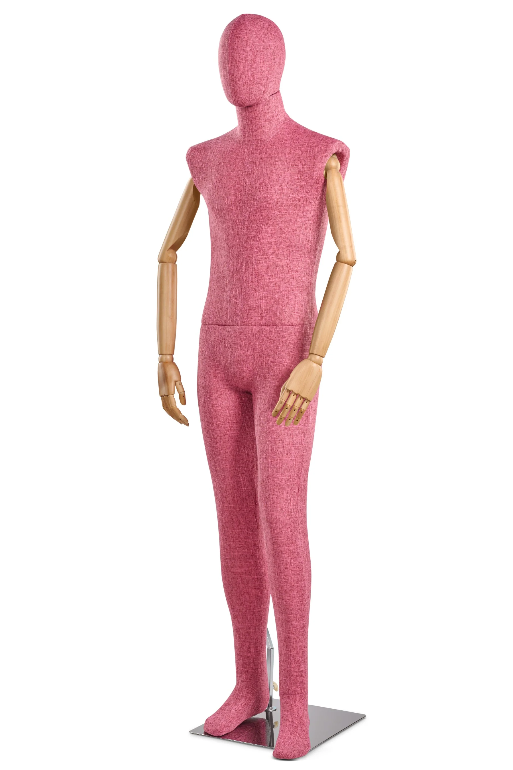Male Fabric Wrapped Mannequin in Standing or Sitting Pose w/ Articulating Arms (WP Series) - Image 210