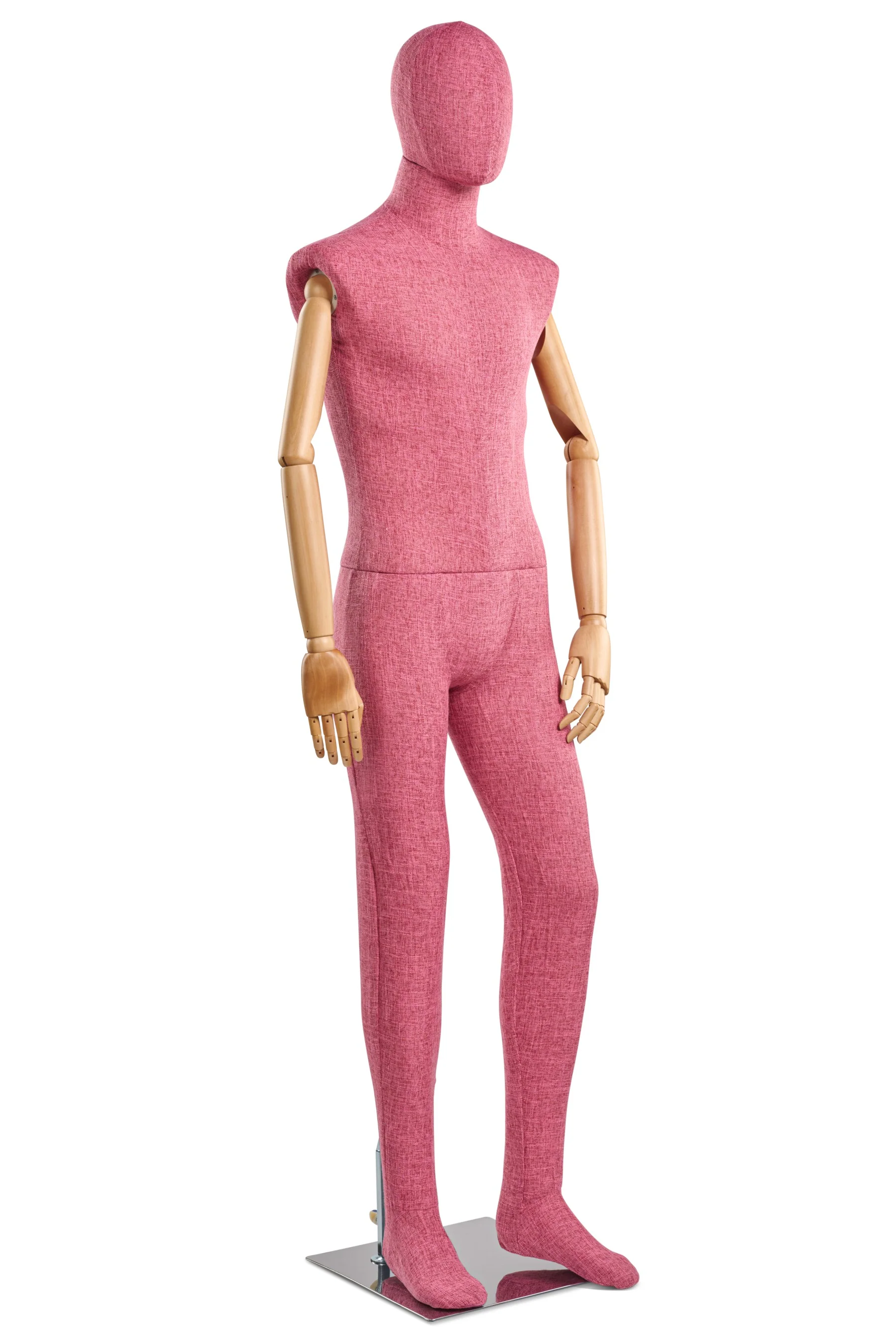 Male Fabric Wrapped Mannequin in Standing or Sitting Pose w/ Articulating Arms (WP Series) - Image 211