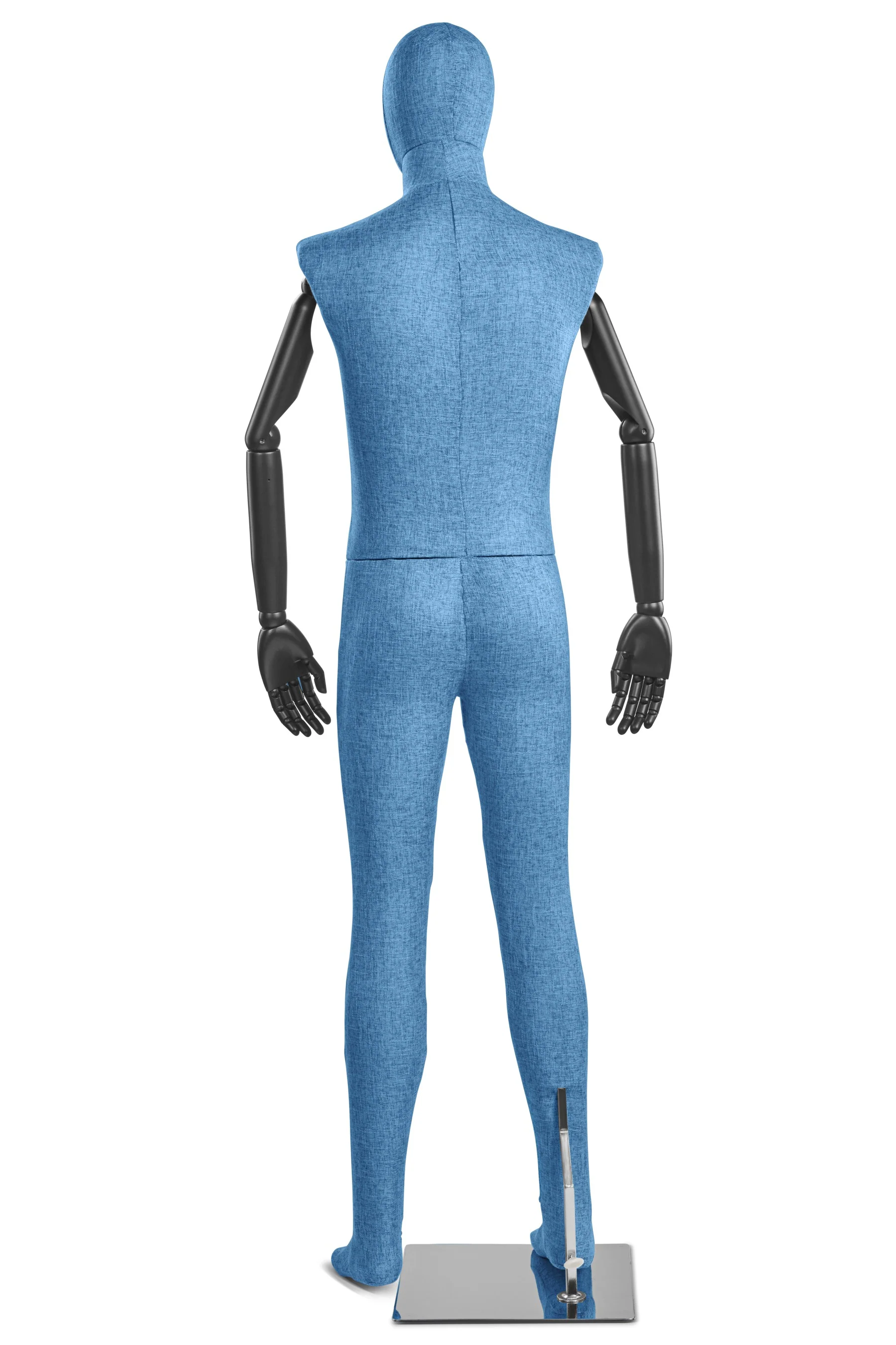 Male Fabric Wrapped Mannequin in Standing or Sitting Pose w/ Articulating Arms (WP Series) - Image 37