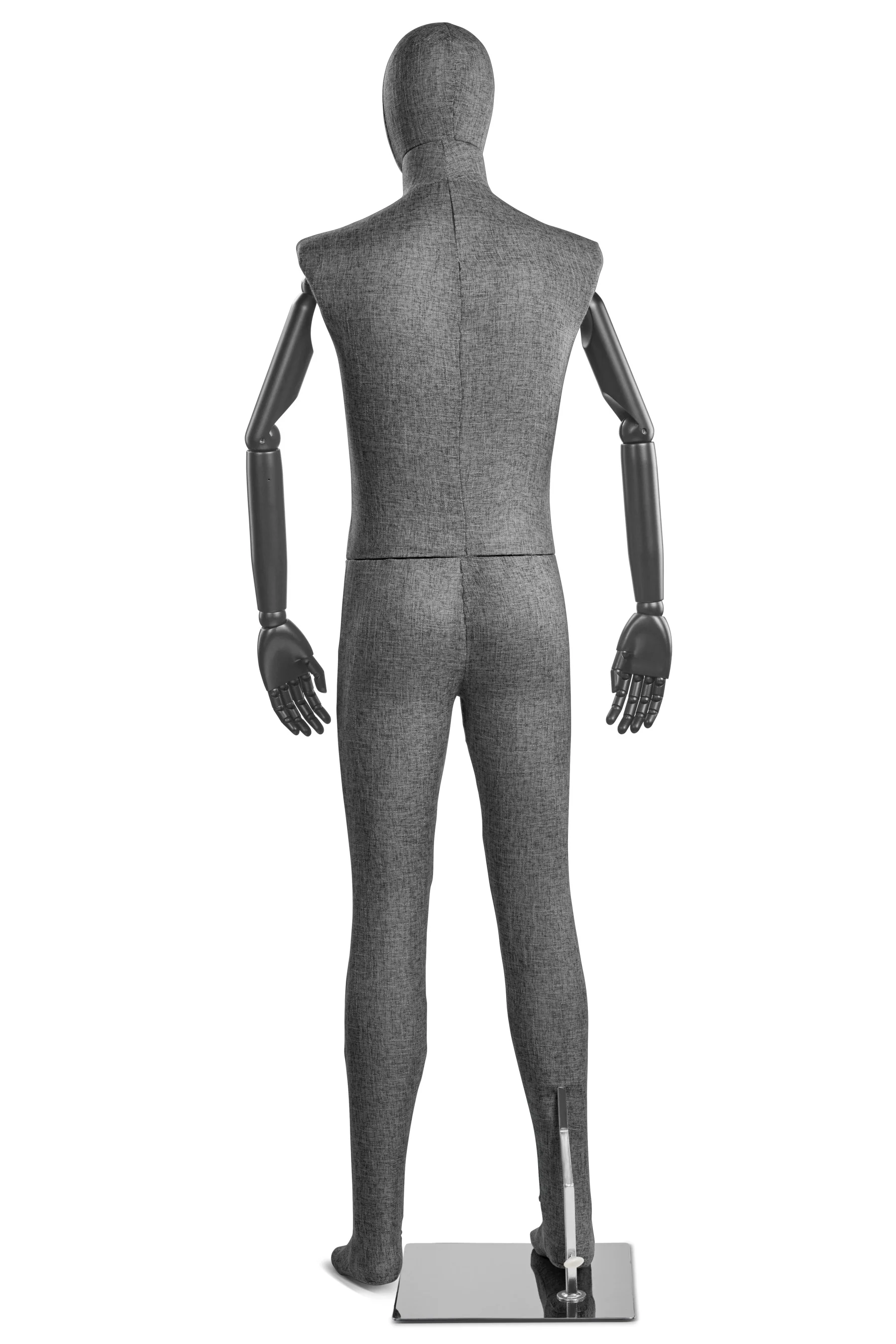 Male Fabric Wrapped Mannequin in Standing or Sitting Pose w/ Articulating Arms (WP Series) - Image 52