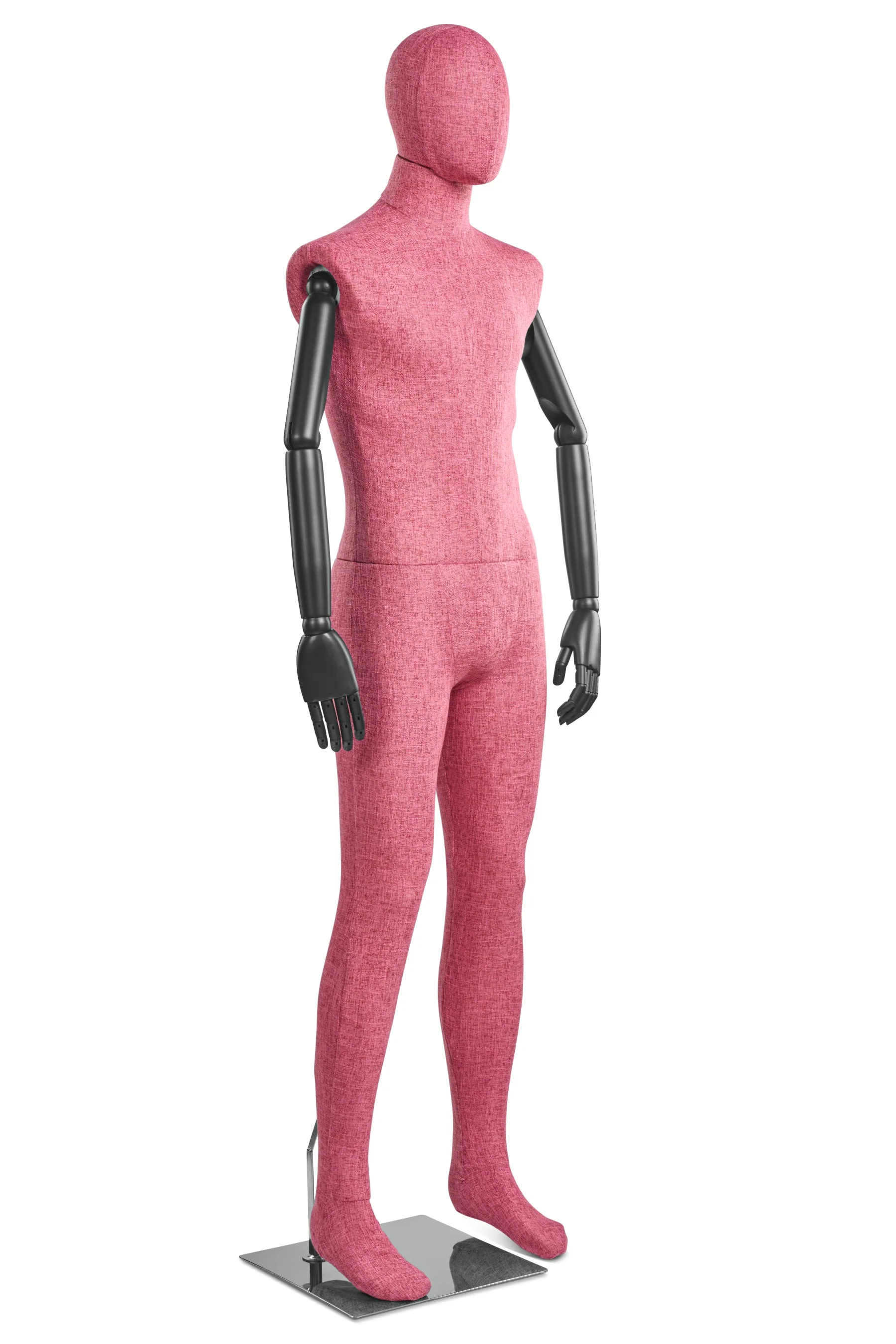 Male Fabric Wrapped Mannequin in Standing or Sitting Pose w/ Articulating Arms (WP Series) - Image 81