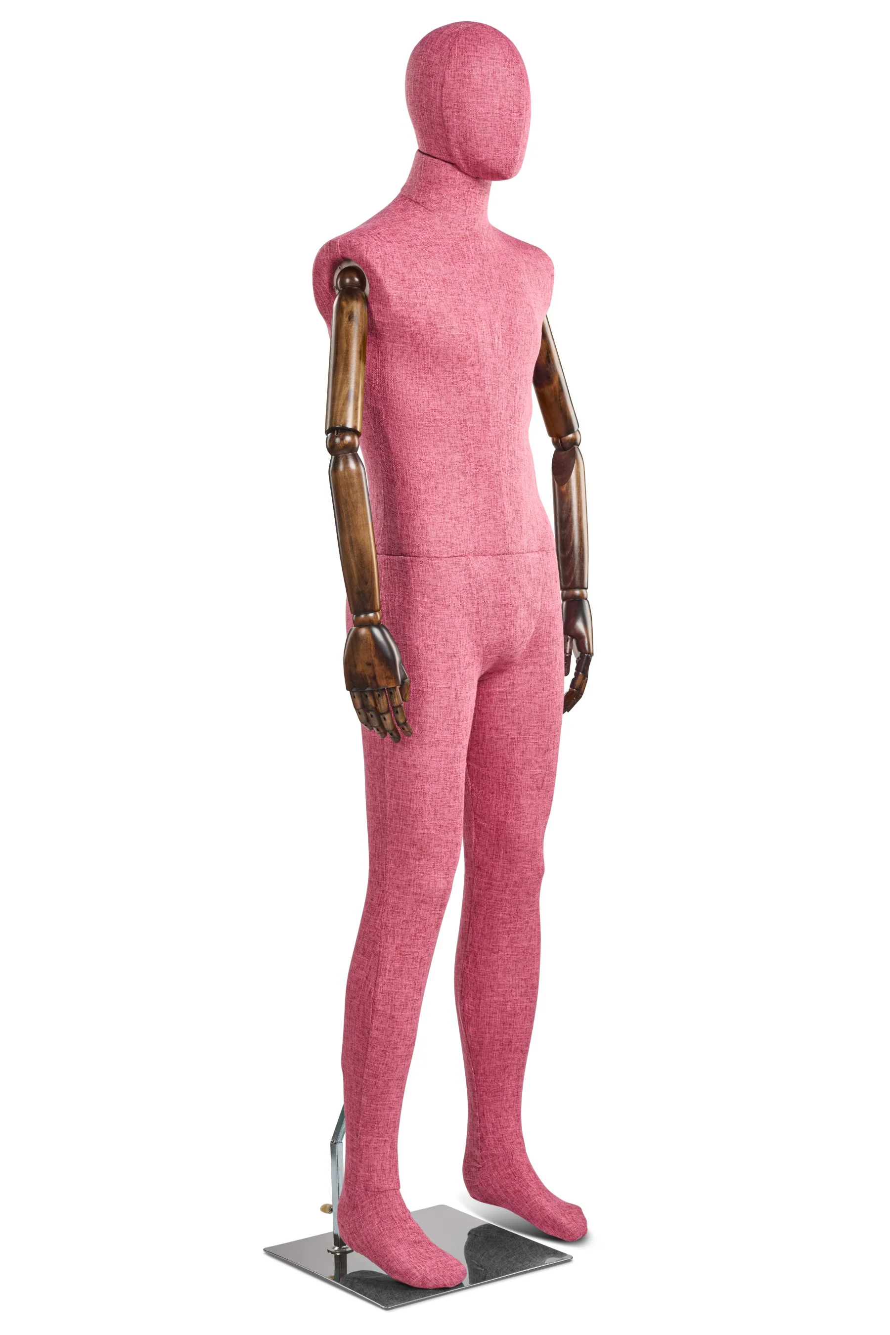 Male Fabric Wrapped Mannequin in Standing or Sitting Pose w/ Articulating Arms (WP Series) - Image 86