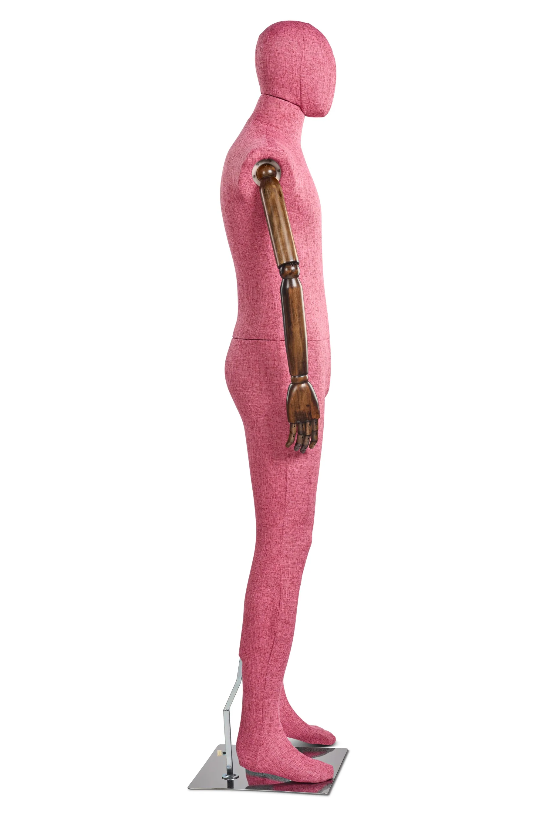 Male Fabric Wrapped Mannequin in Standing or Sitting Pose w/ Articulating Arms (WP Series) - Image 88