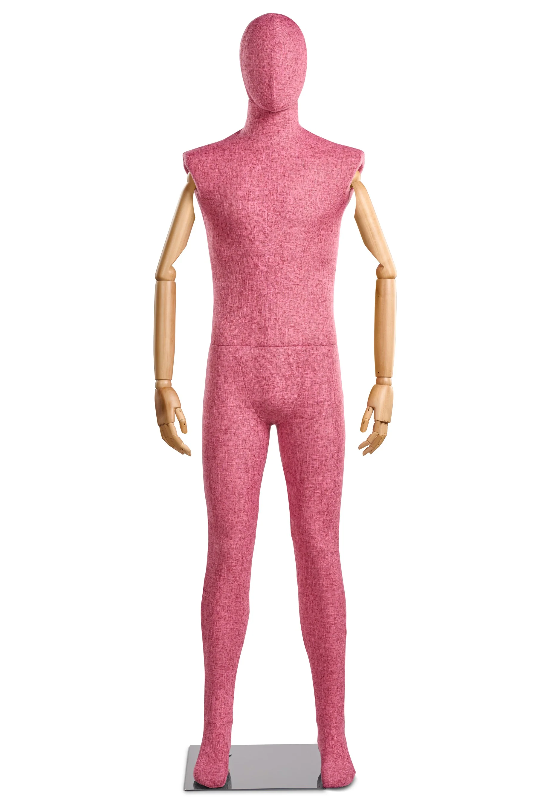 Male Fabric Wrapped Mannequin in Standing or Sitting Pose w/ Articulating Arms (WP Series) - Image 89