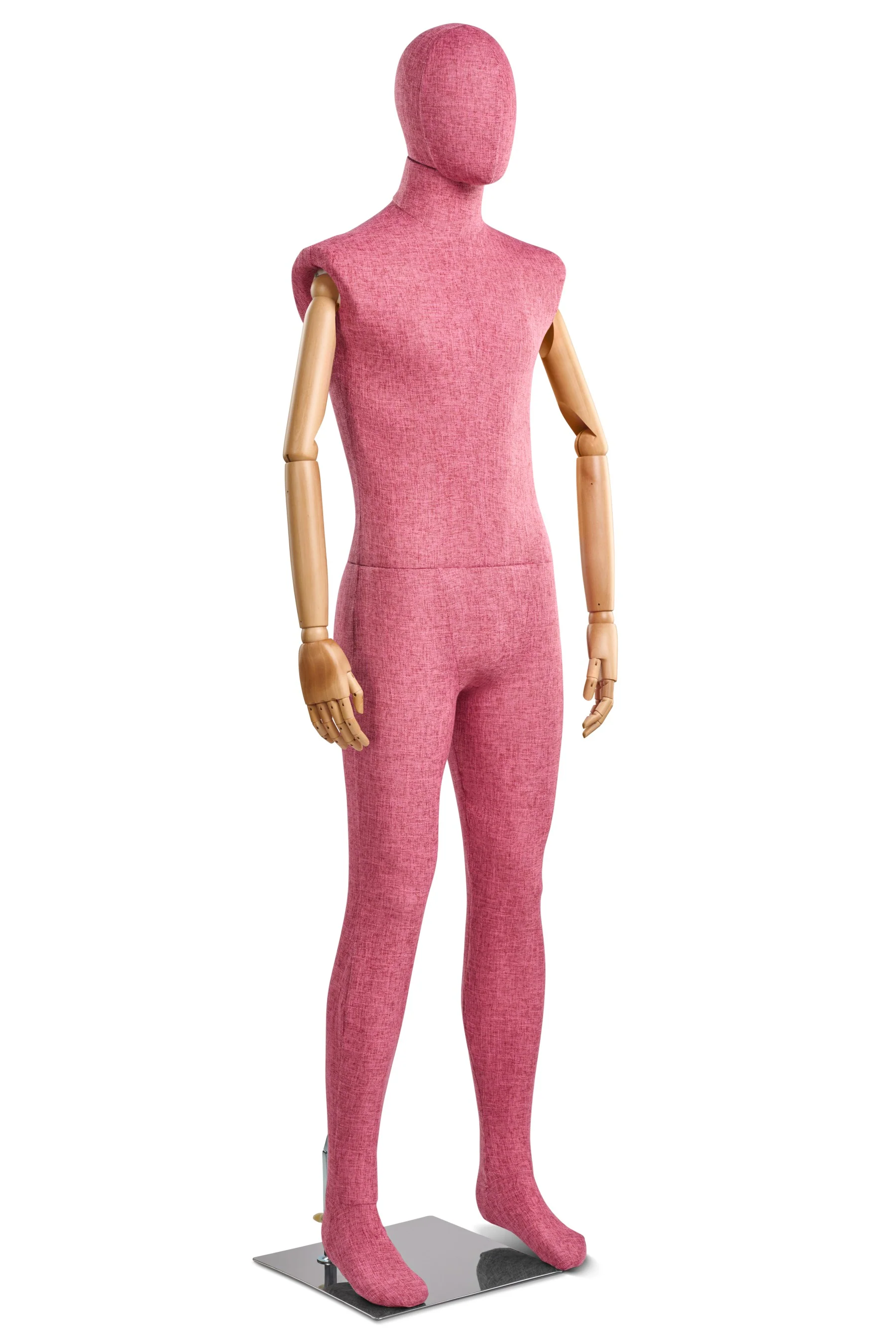 Male Fabric Wrapped Mannequin in Standing or Sitting Pose w/ Articulating Arms (WP Series) - Image 91