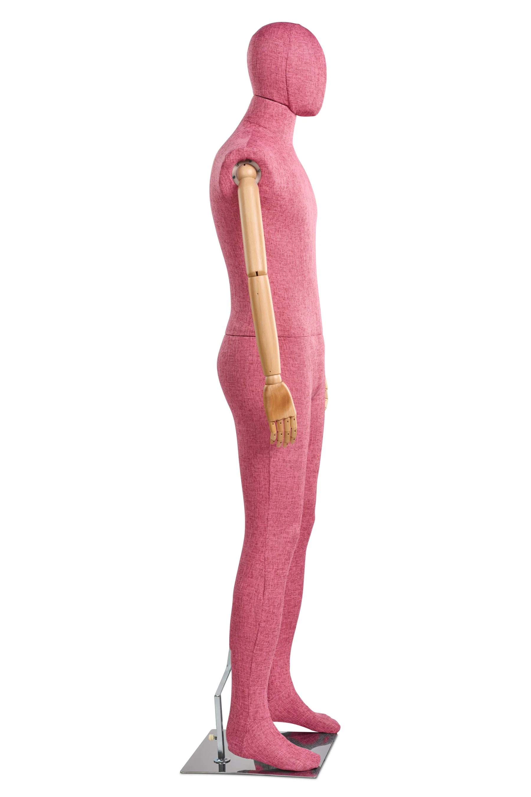 Male Fabric Wrapped Mannequin in Standing or Sitting Pose w/ Articulating Arms (WP Series) - Image 93